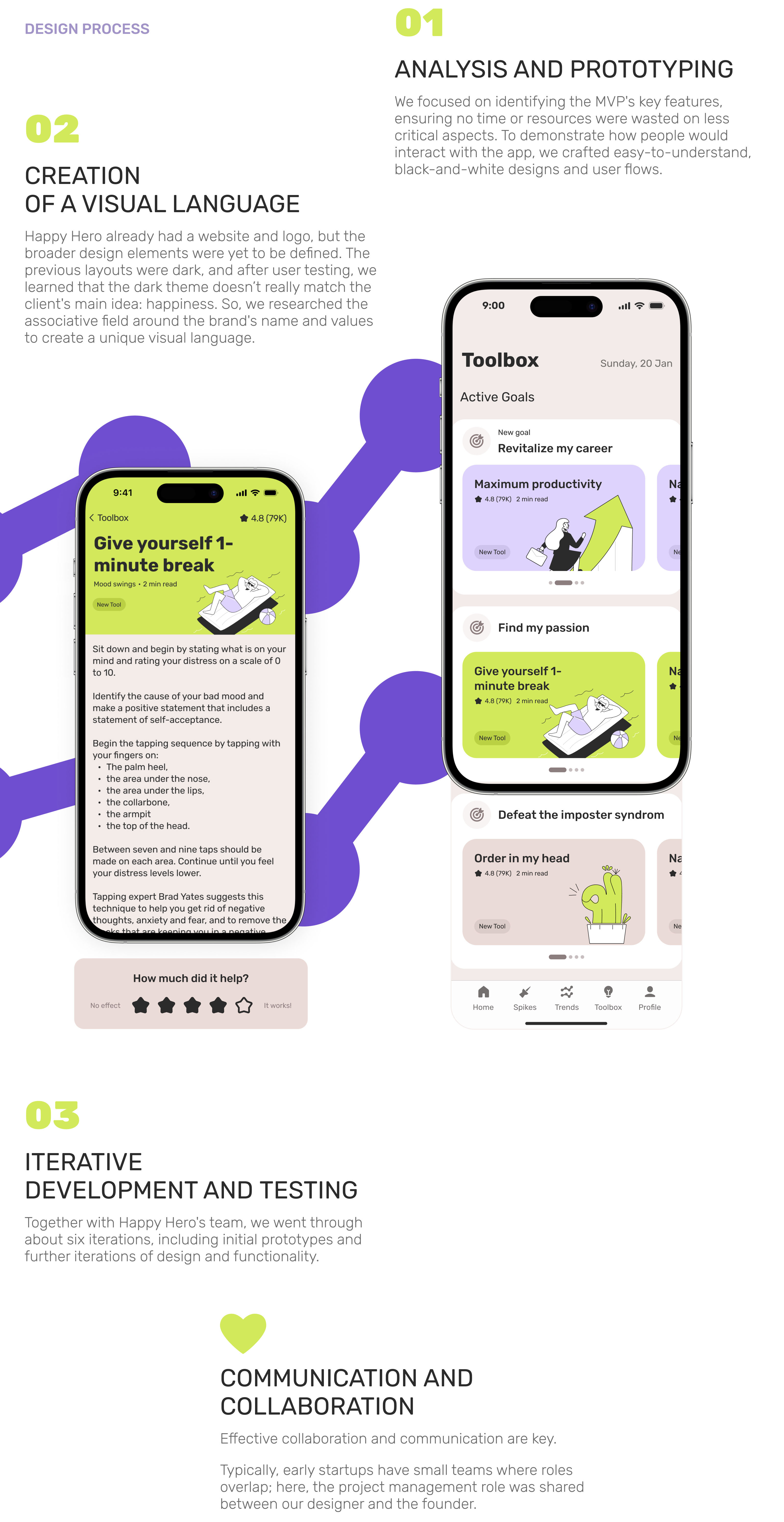 UX/UI дизайн для мобильного приложения Happy Hero — Изображение №3 — Интерфейсы, Брендинг на Dprofile