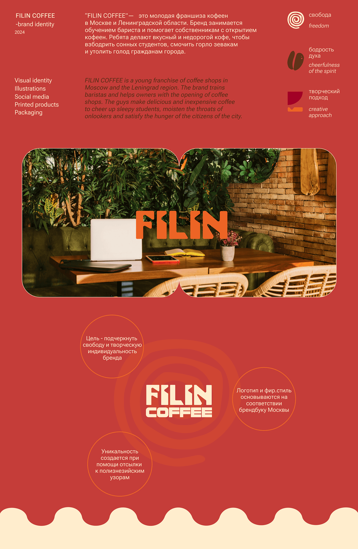 FILIN COFFEE Logo design & Brand identity — Изображение №2 — Брендинг на Dprofile