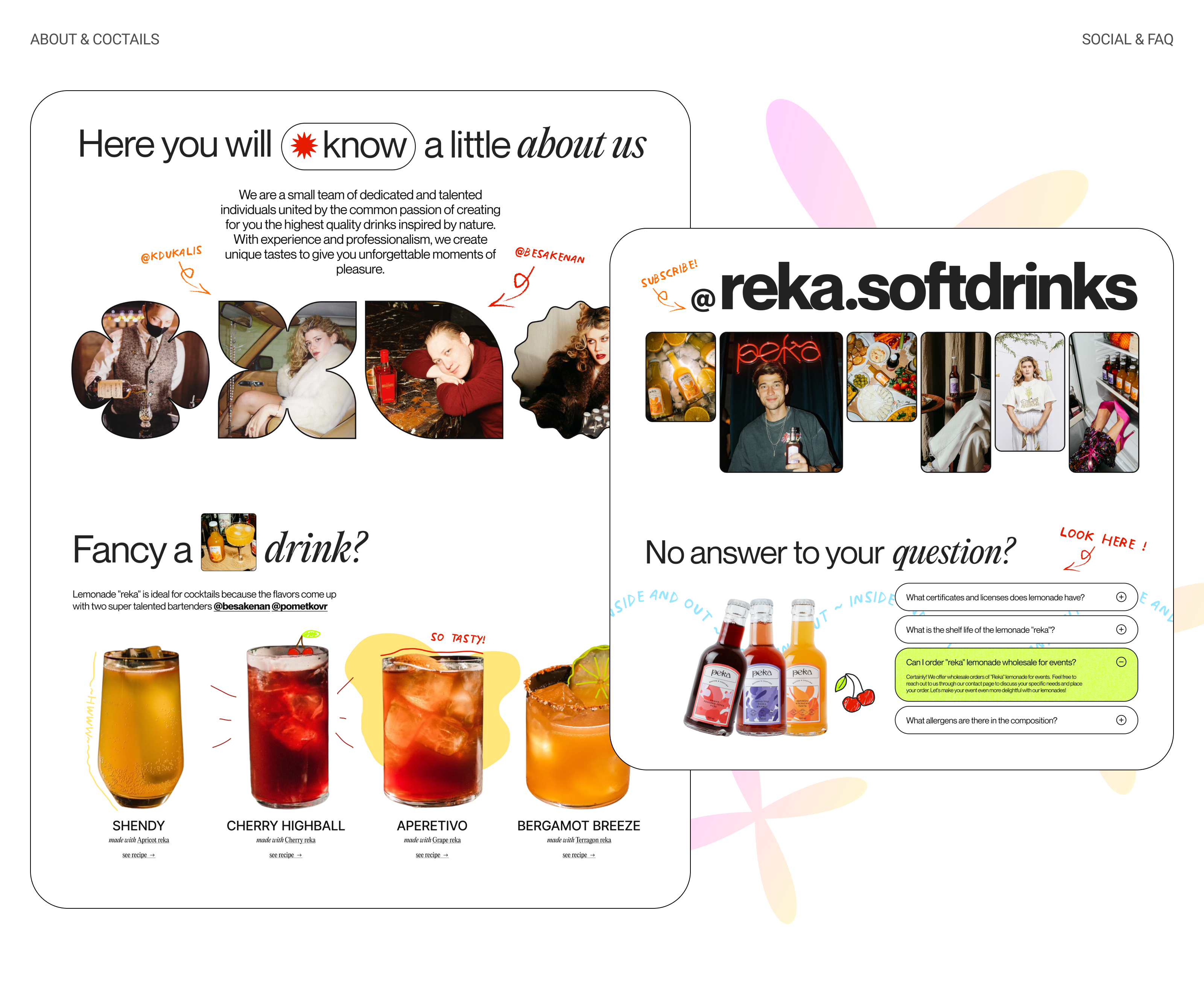 REKA.SOFTDRINKS | Website design — Изображение №6 — Интерфейсы, Иллюстрация на Dprofile