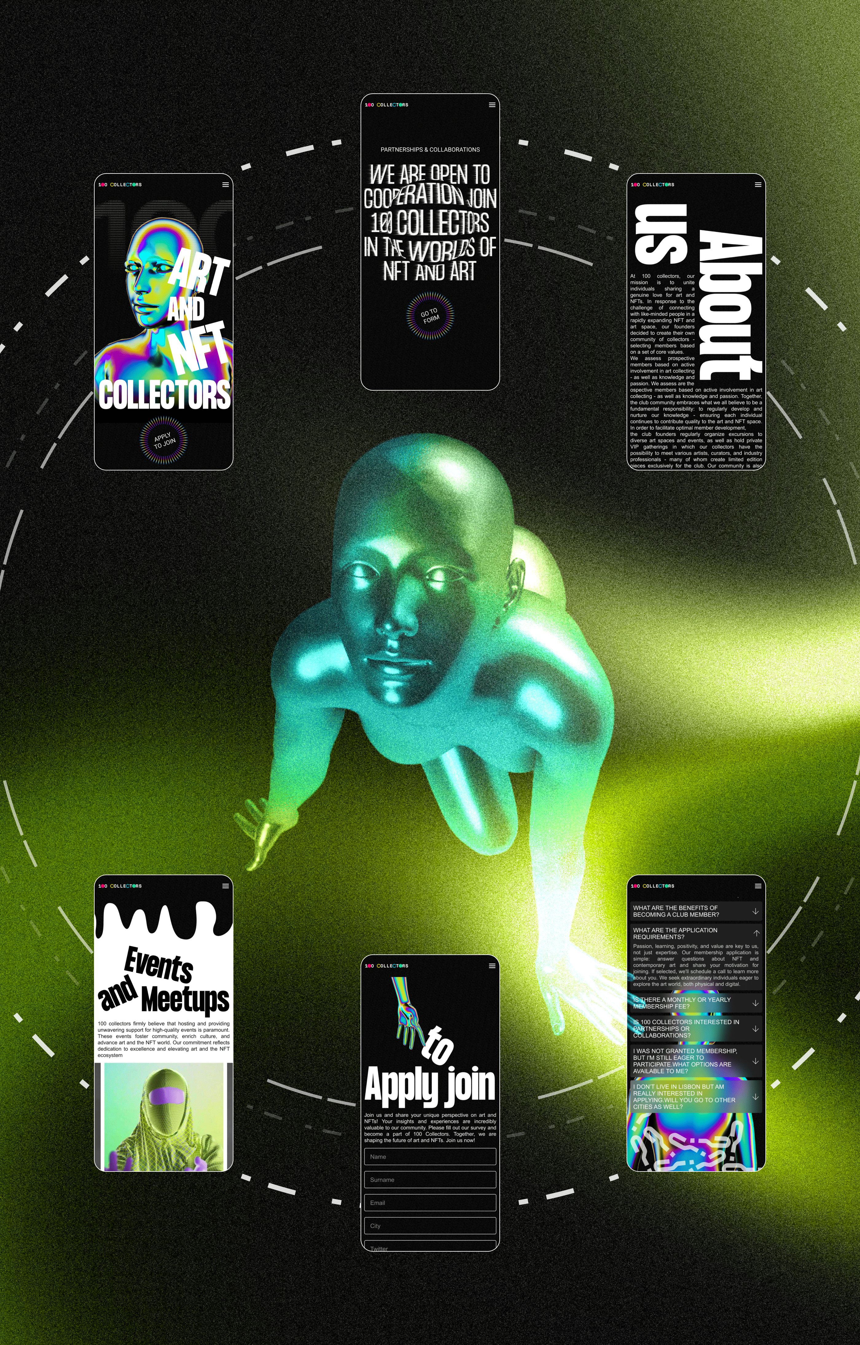 100 COLLECTORS | WEBSITE REDESIGN — Изображение №3 — Интерфейсы, Графика на Dprofile