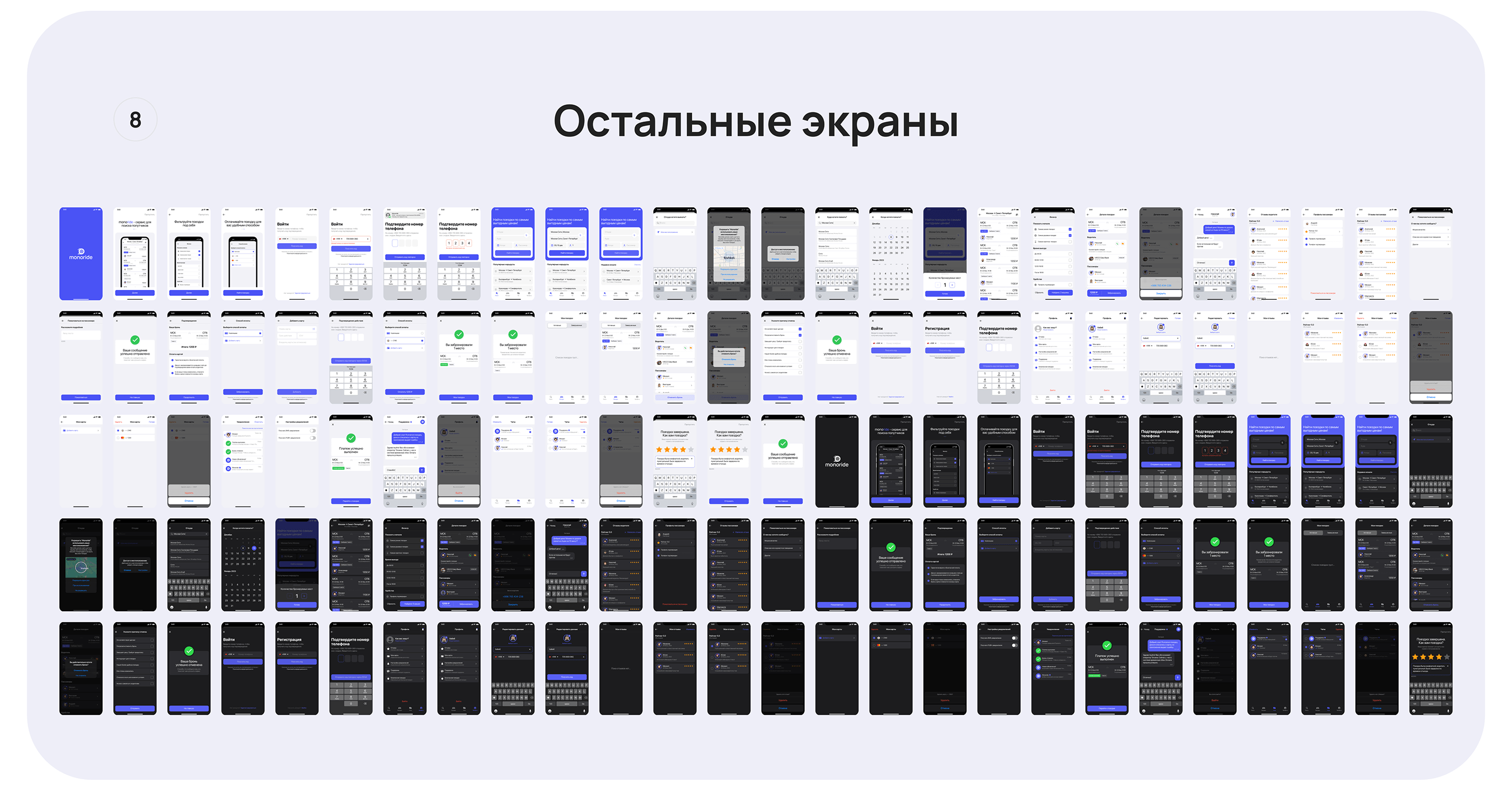 MonoRide — Mobile App — Изображение №23 — Интерфейсы на Dprofile