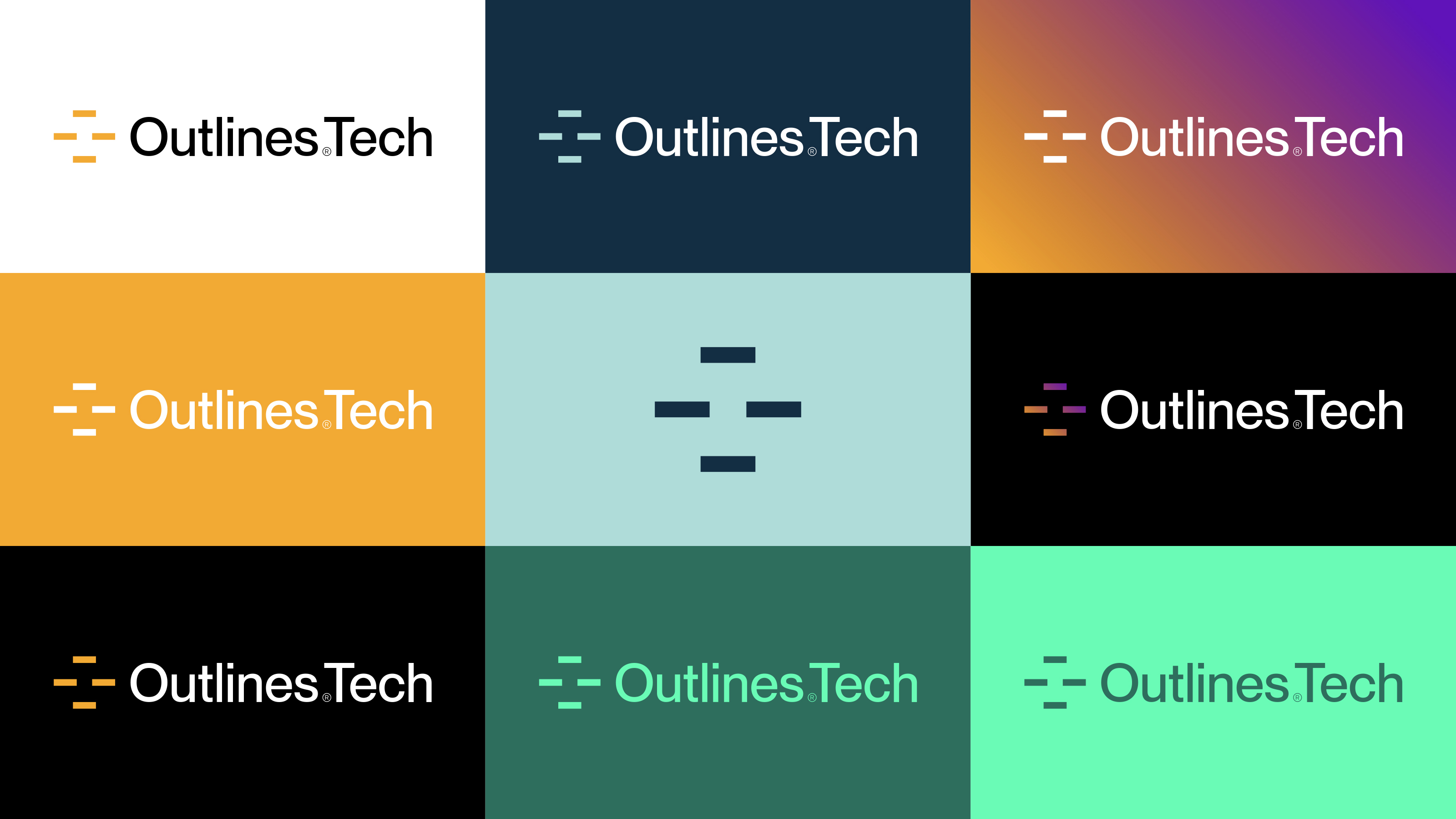 Outlines.Tech© — Visual identity — Изображение №7 — Брендинг на Dprofile