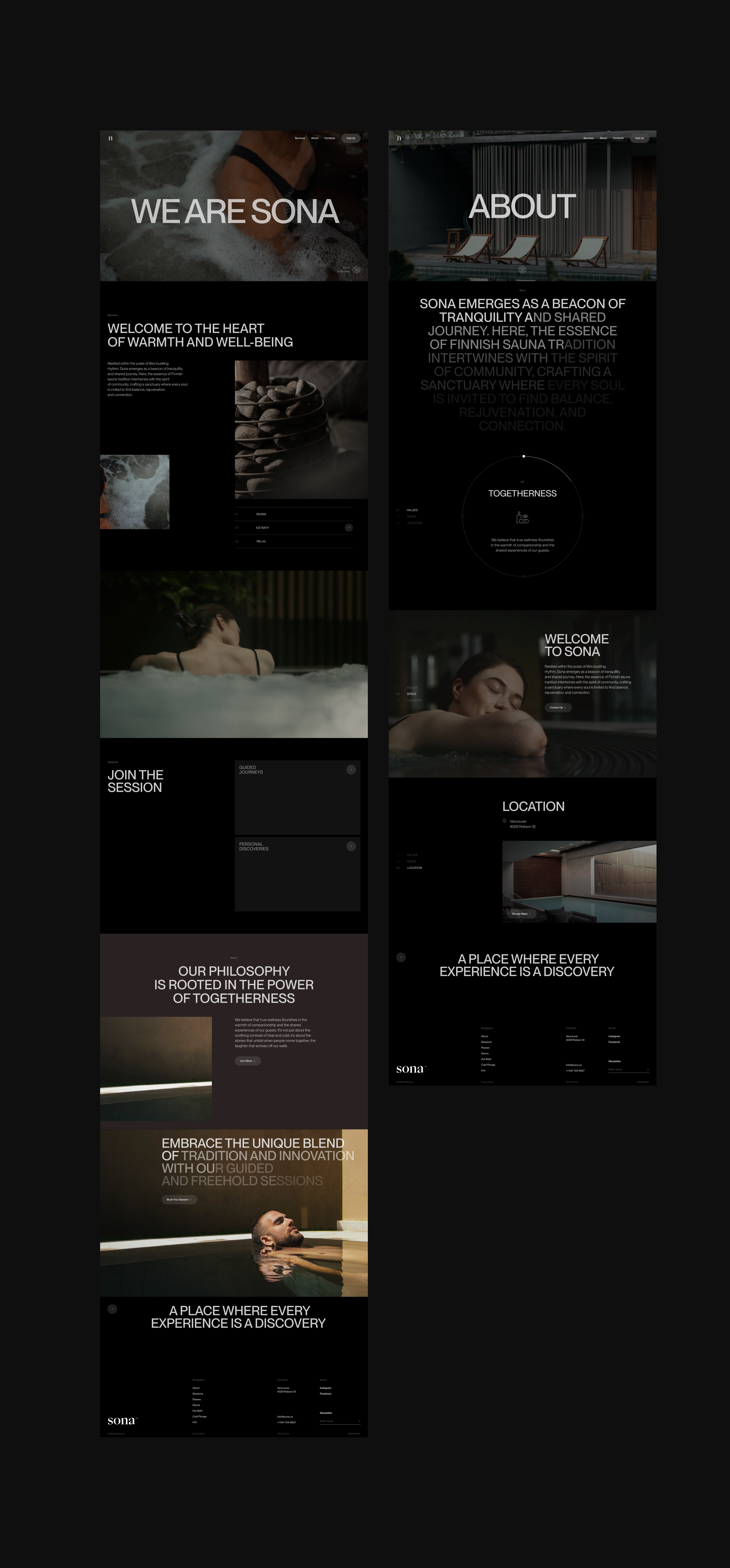 Sona© — Website design — Изображение №6 — Интерфейсы, Анимация на Dprofile