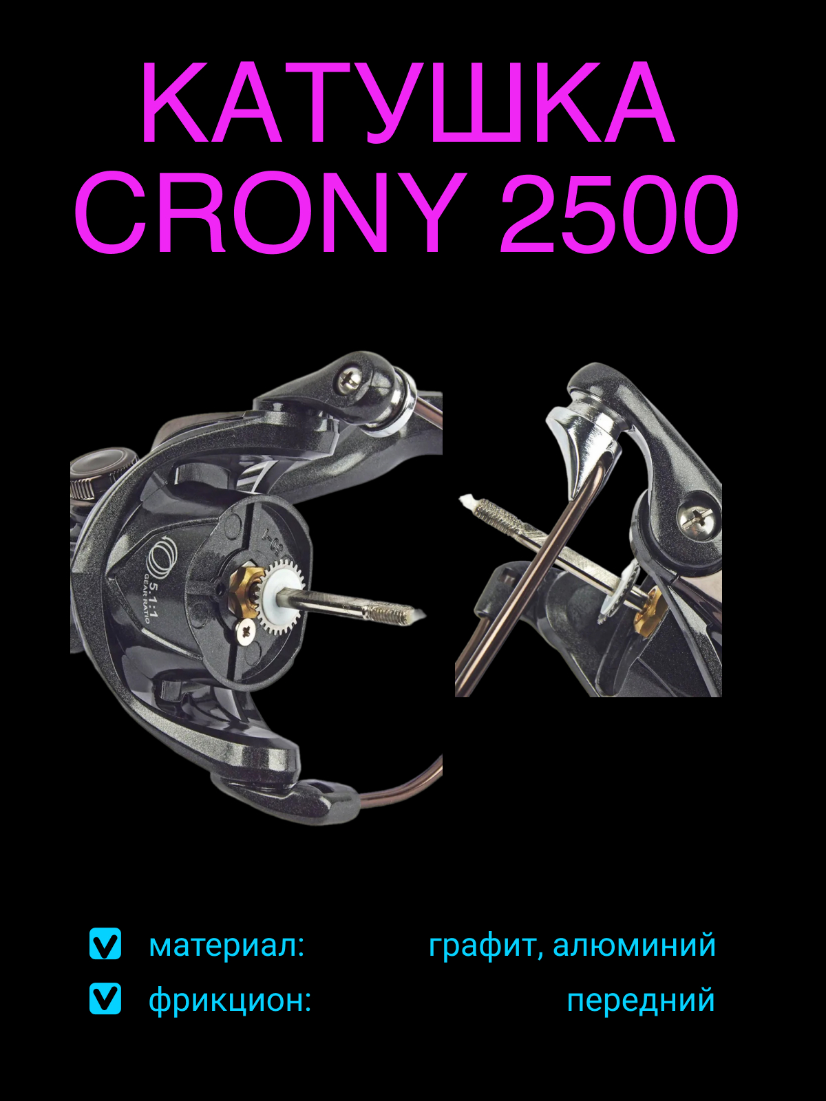 Карточка товара для Катушки CRONY 2500 — Изображение №6 — Маркетинг на Dprofile