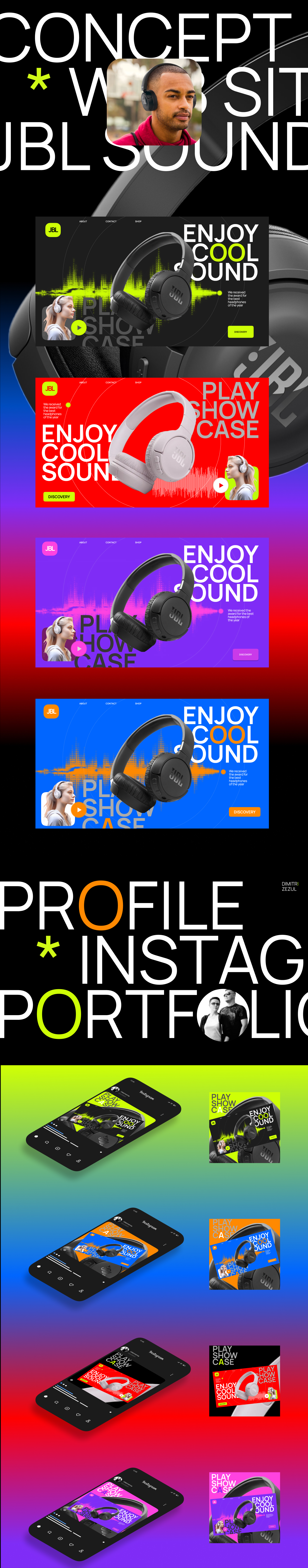 Portfolio Landing Pages — Изображение №5 — Интерфейсы, Брендинг на Dprofile