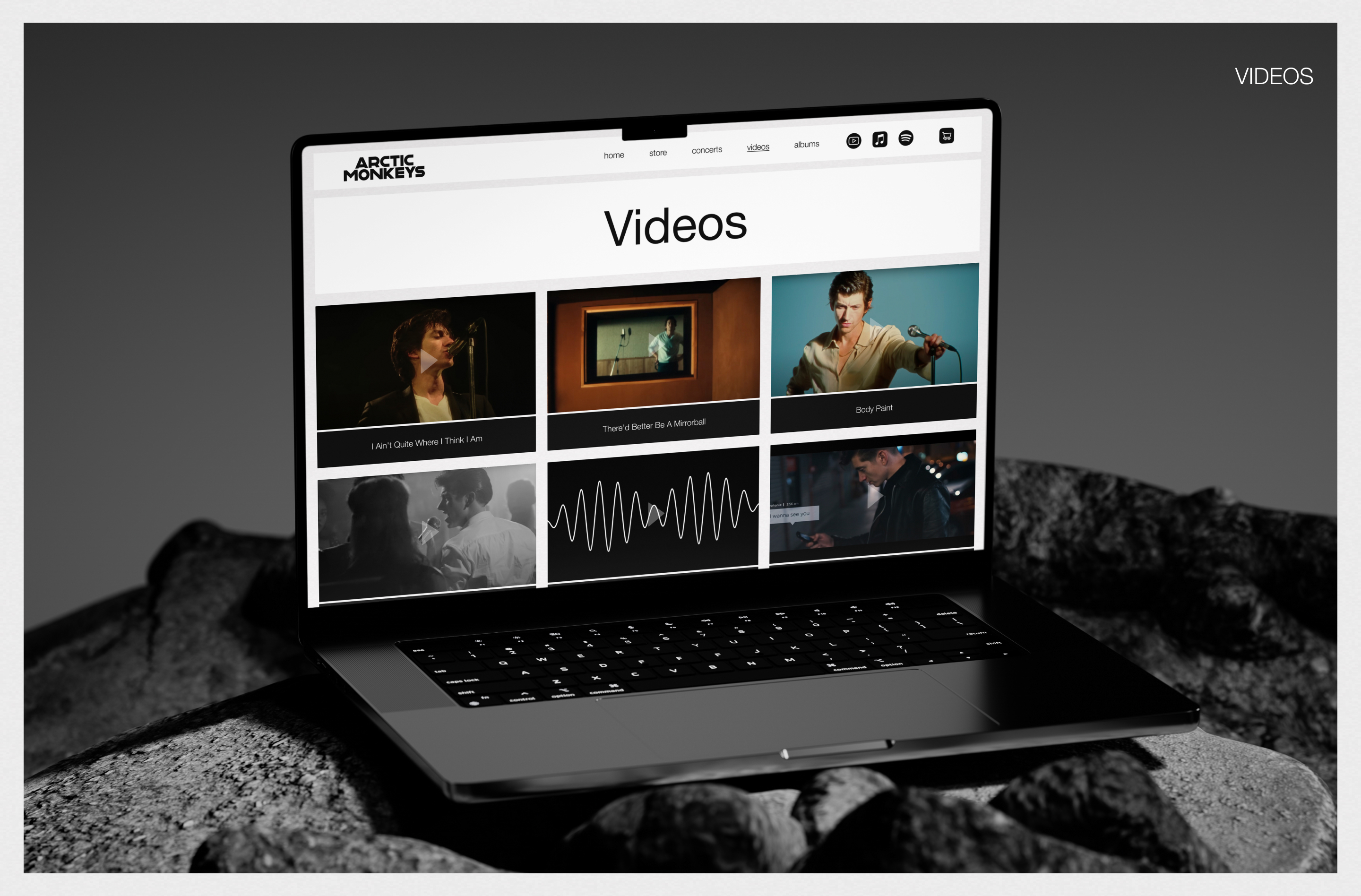 Arctic Monkeys - Website UX/UI Design — Изображение №13 — Интерфейсы на Dprofile