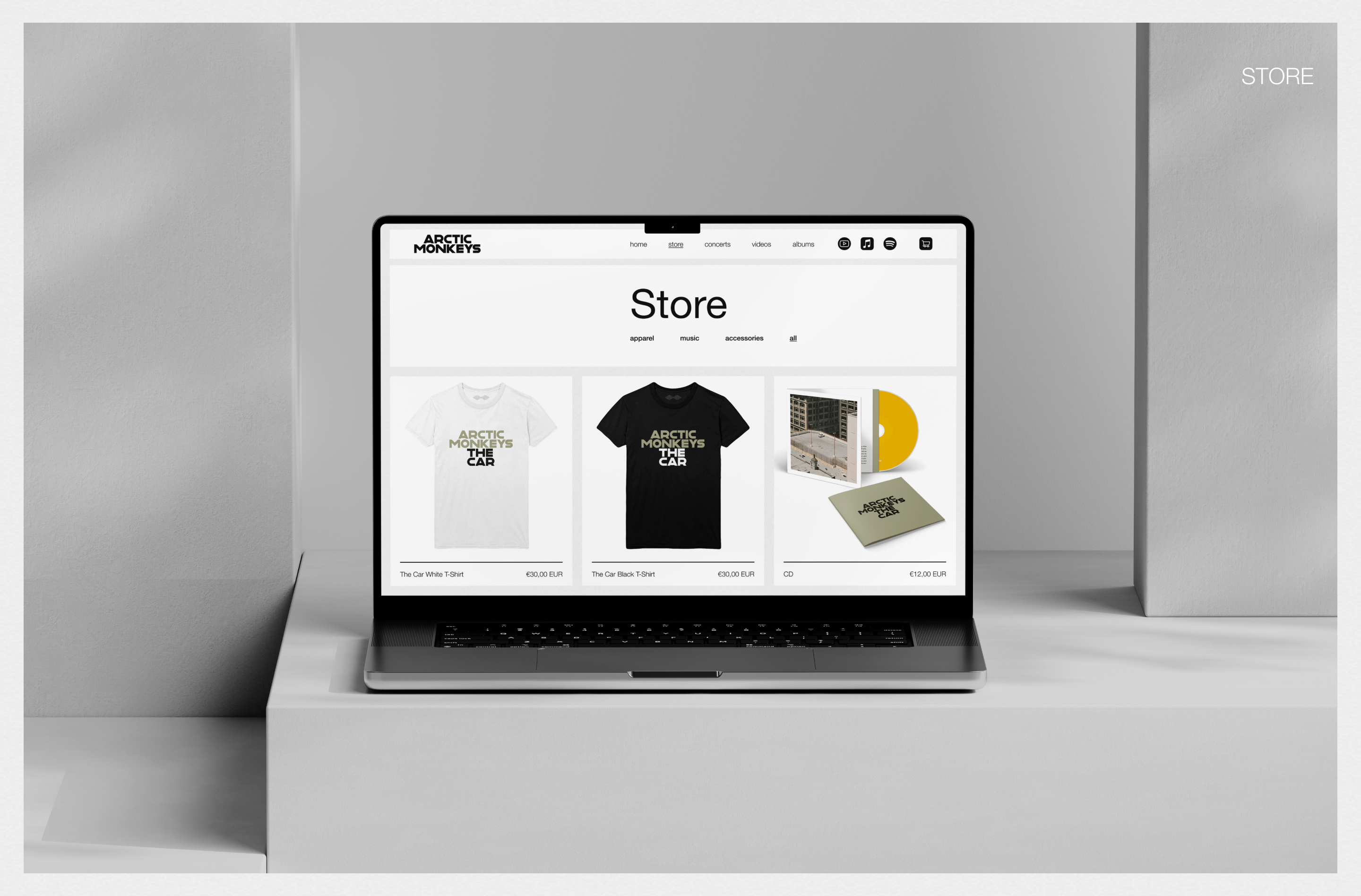 Arctic Monkeys - Website UX/UI Design — Изображение №9 — Интерфейсы на Dprofile