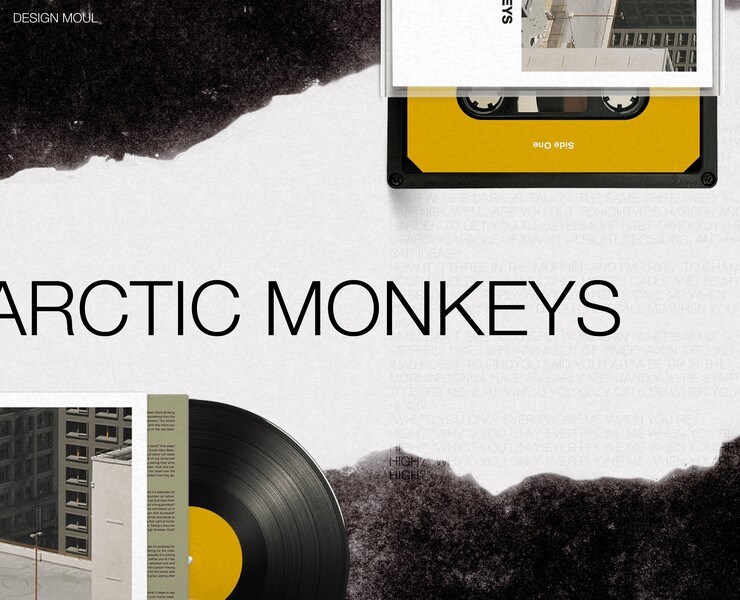 Arctic Monkeys - Website UX/UI Design на Dprofile