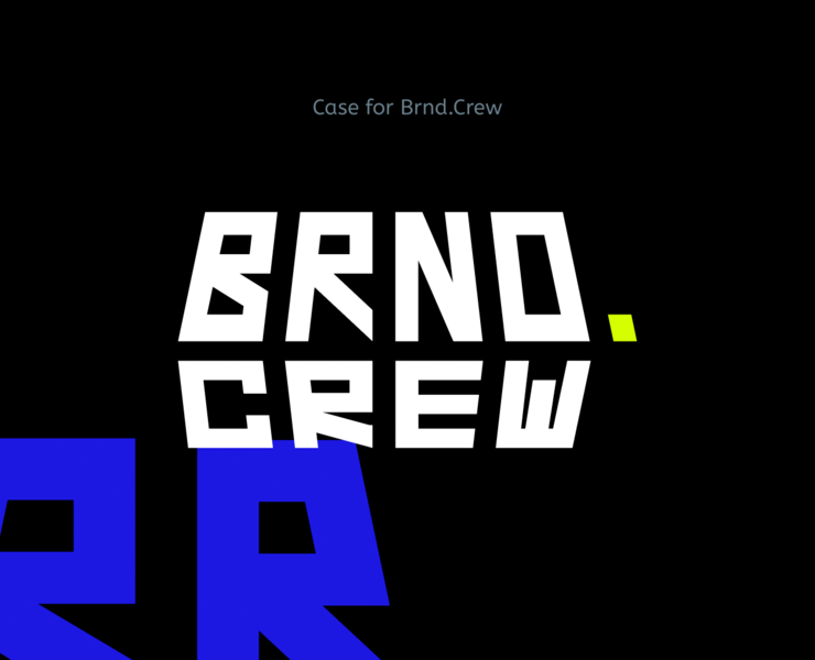 Brnd.Crew Разработка айдентики для магазина одежды — Брендинг на Dprofile