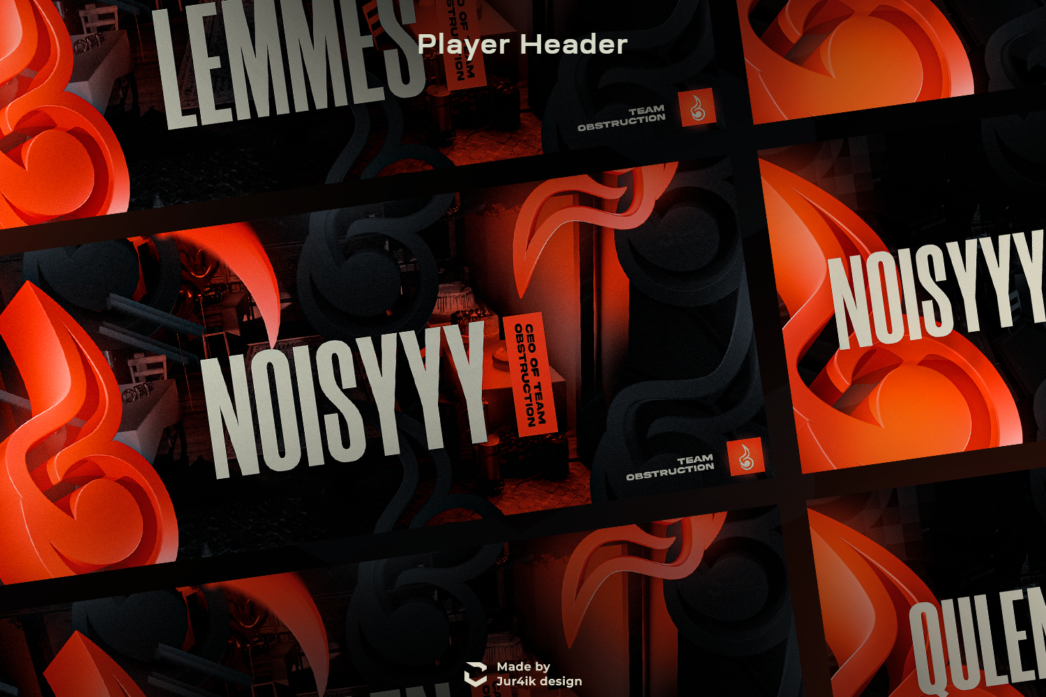 Obstruction team rebranding — Изображение №3 — Брендинг, Графика на Dprofile