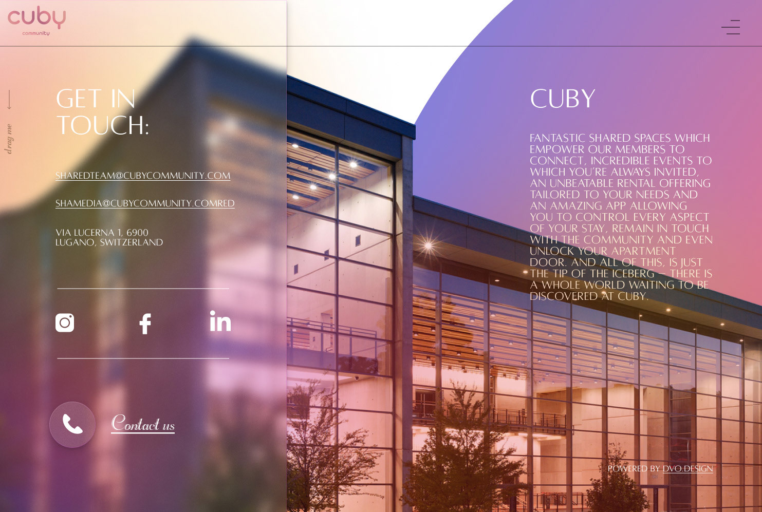 ‎‎Cuby Community – Сайт под ключ — Изображение №6 — Интерфейсы, Анимация на Dprofile