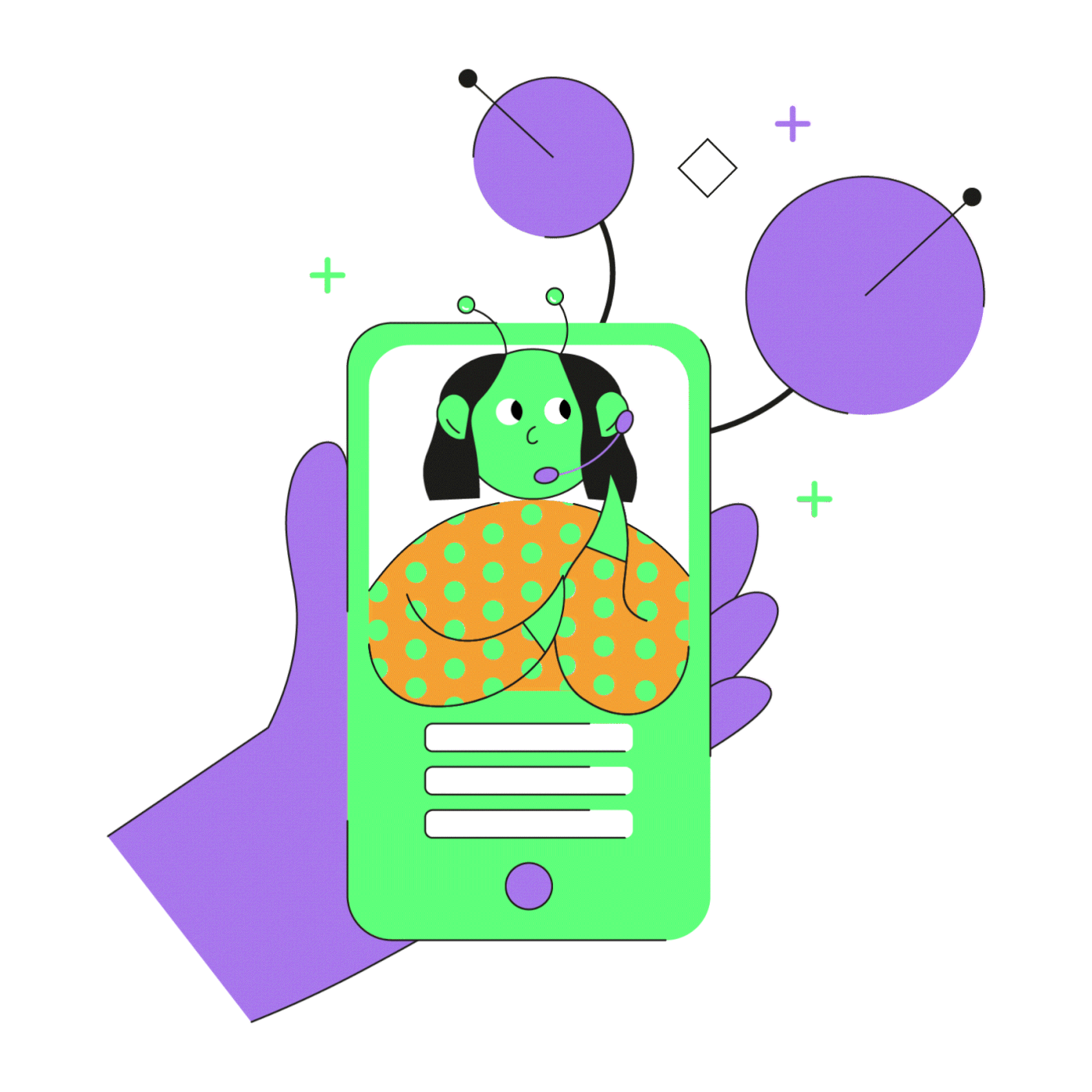 Иллюстрации для сайта онлайн школы — Изображение №3 — Иллюстрация на Dprofile