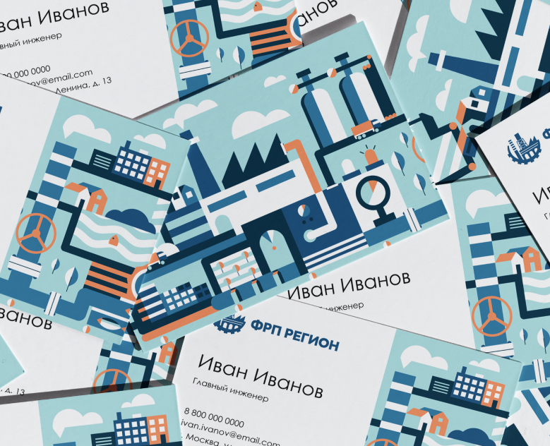Фирменный паттерн в промышленной тематике на Dprofile