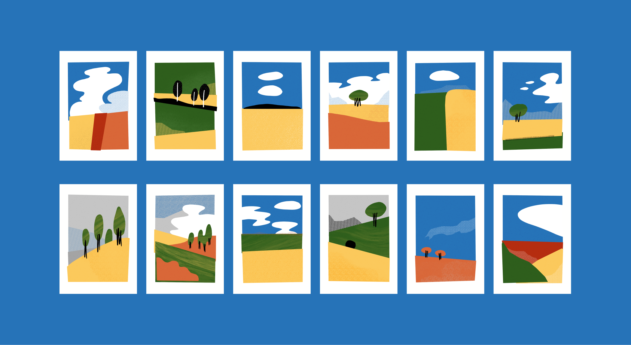 Абстрактный пейзаж | Коллекция постеров — Изображение №9 — Иллюстрация, Графика на Dprofile