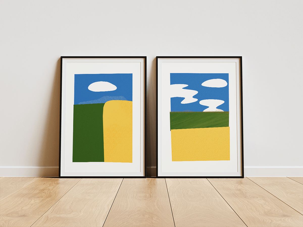 Абстрактный пейзаж | Коллекция постеров — Изображение №1 — Иллюстрация, Графика на Dprofile