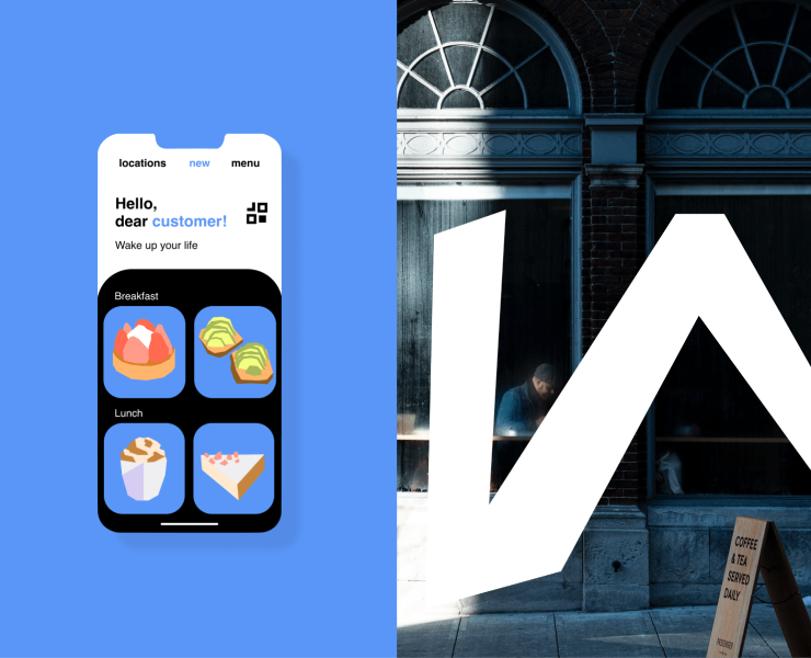 Wake up cafe branding — Интерфейсы, Брендинг на Dprofile