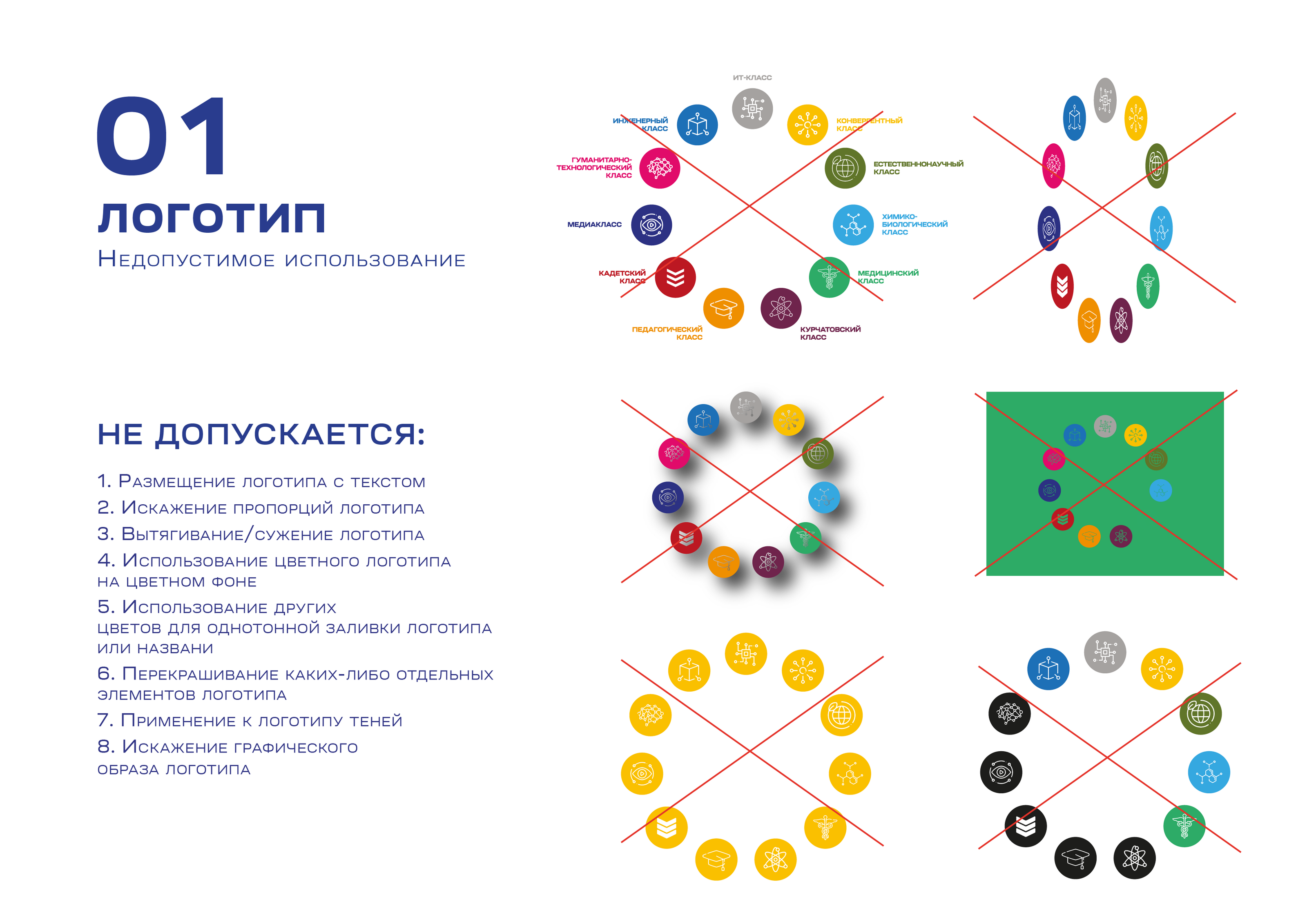 education project brand book — Изображение №10 — Брендинг, Графика на Dprofile