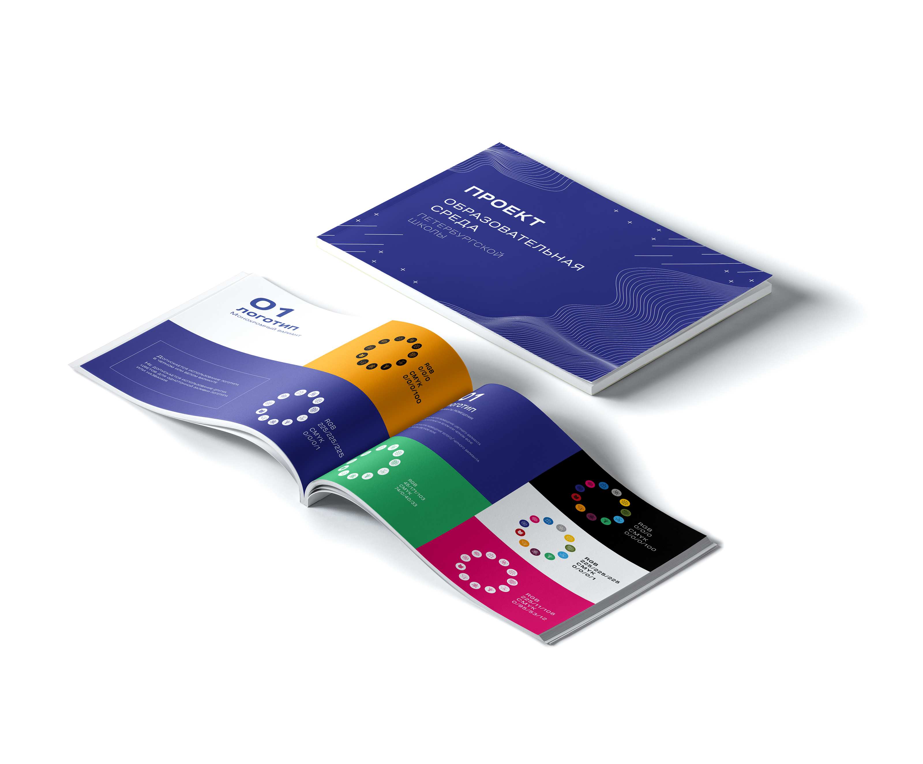 education project brand book — Изображение №1 — Брендинг, Графика на Dprofile
