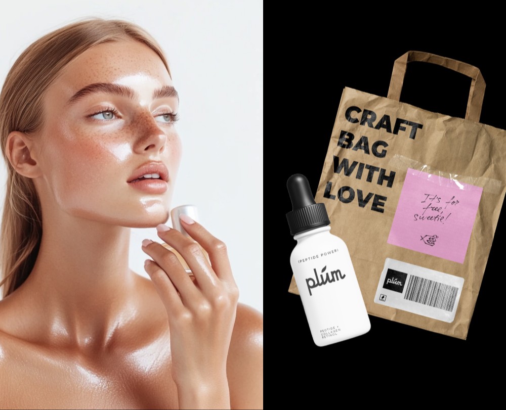 Cosmetic brand Plum design — Брендинг на Dprofile
