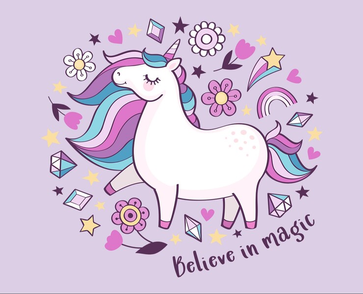 Unicorn collection — Иллюстрация, Графика на Dprofile