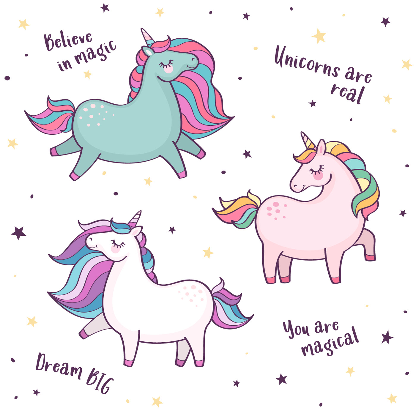 Unicorn collection — Изображение №2 — Иллюстрация, Графика на Dprofile