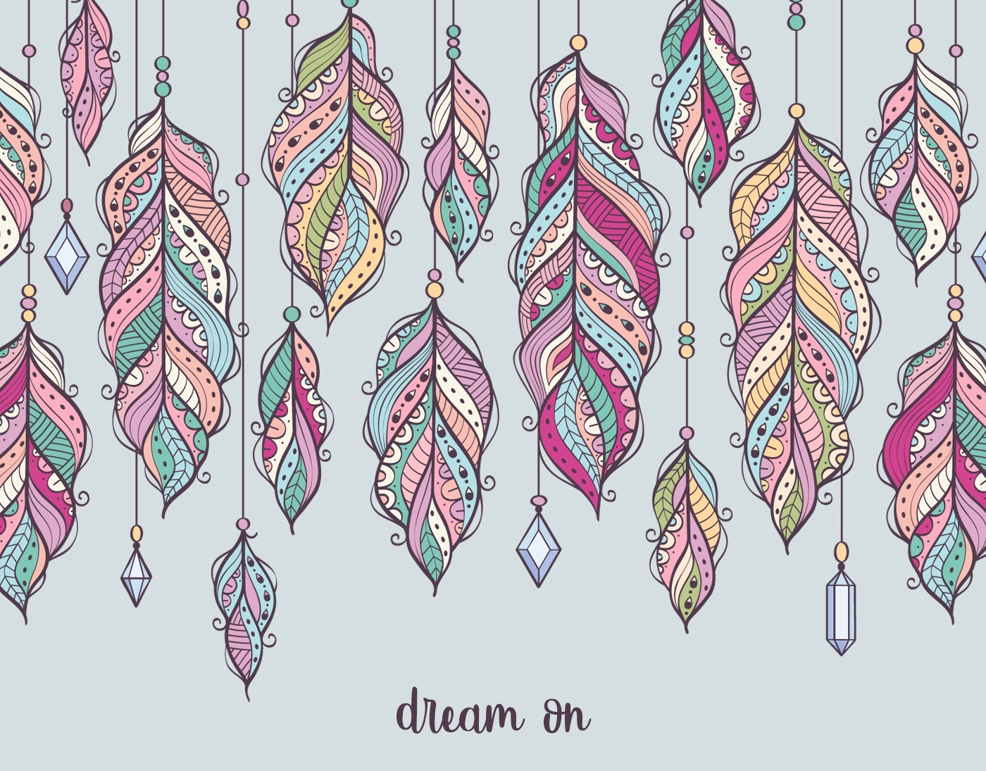 Boho design elements — Изображение №1 — Иллюстрация, Графика на Dprofile