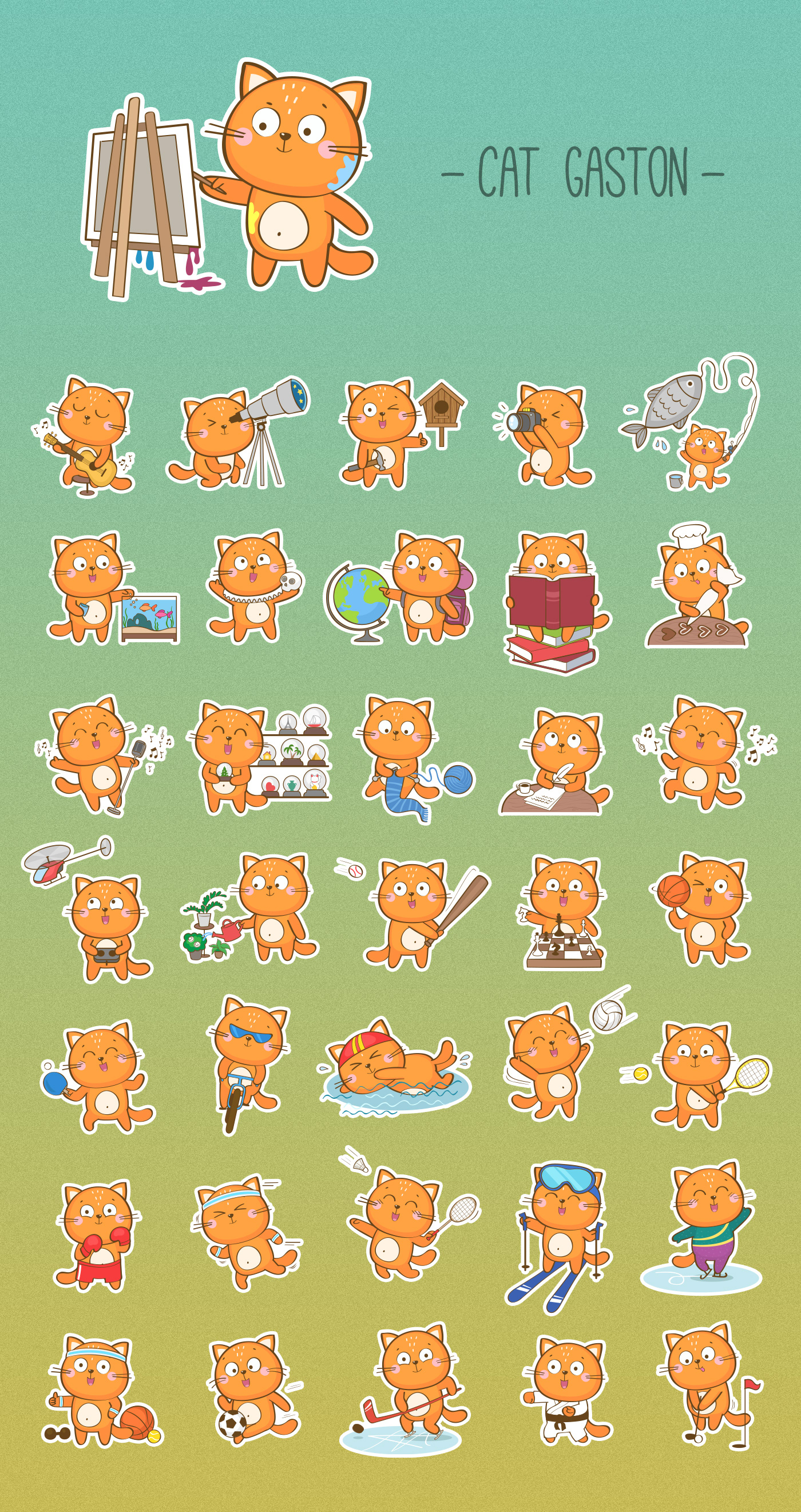 Character design & stickers — Изображение №1 — Иллюстрация, Графика на Dprofile