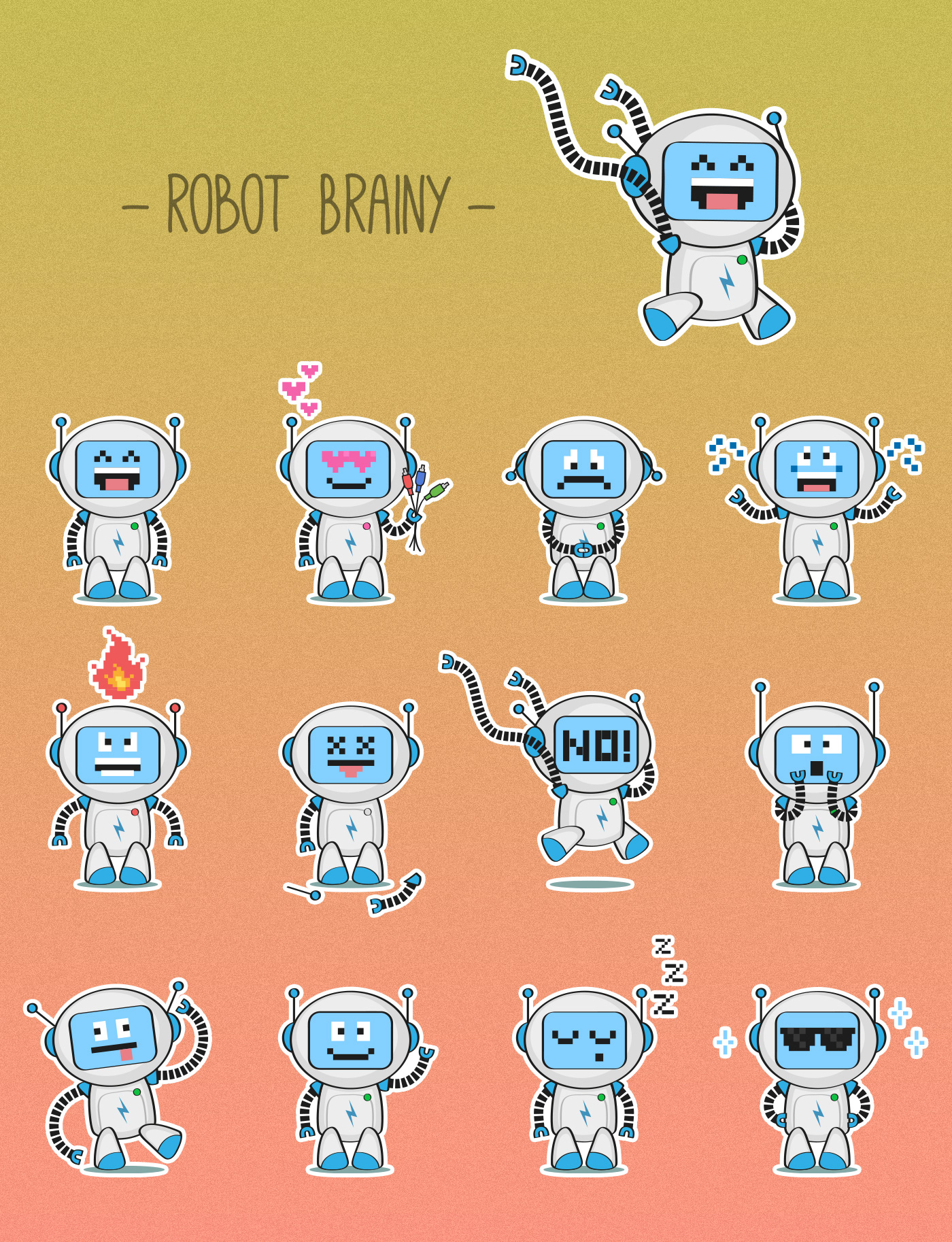 Character design & stickers — Изображение №6 — Иллюстрация, Графика на Dprofile