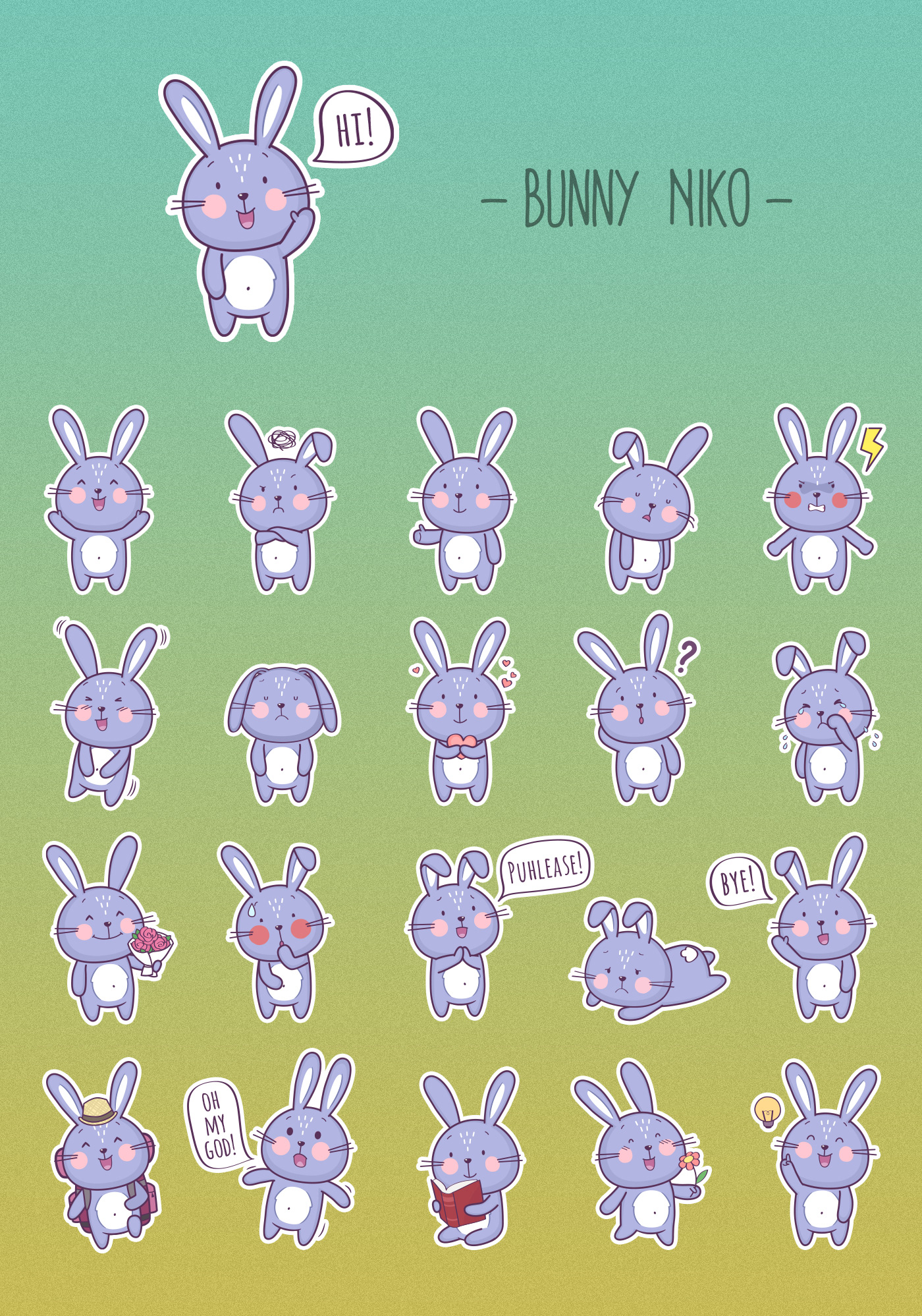 Character design & stickers — Изображение №5 — Иллюстрация, Графика на Dprofile