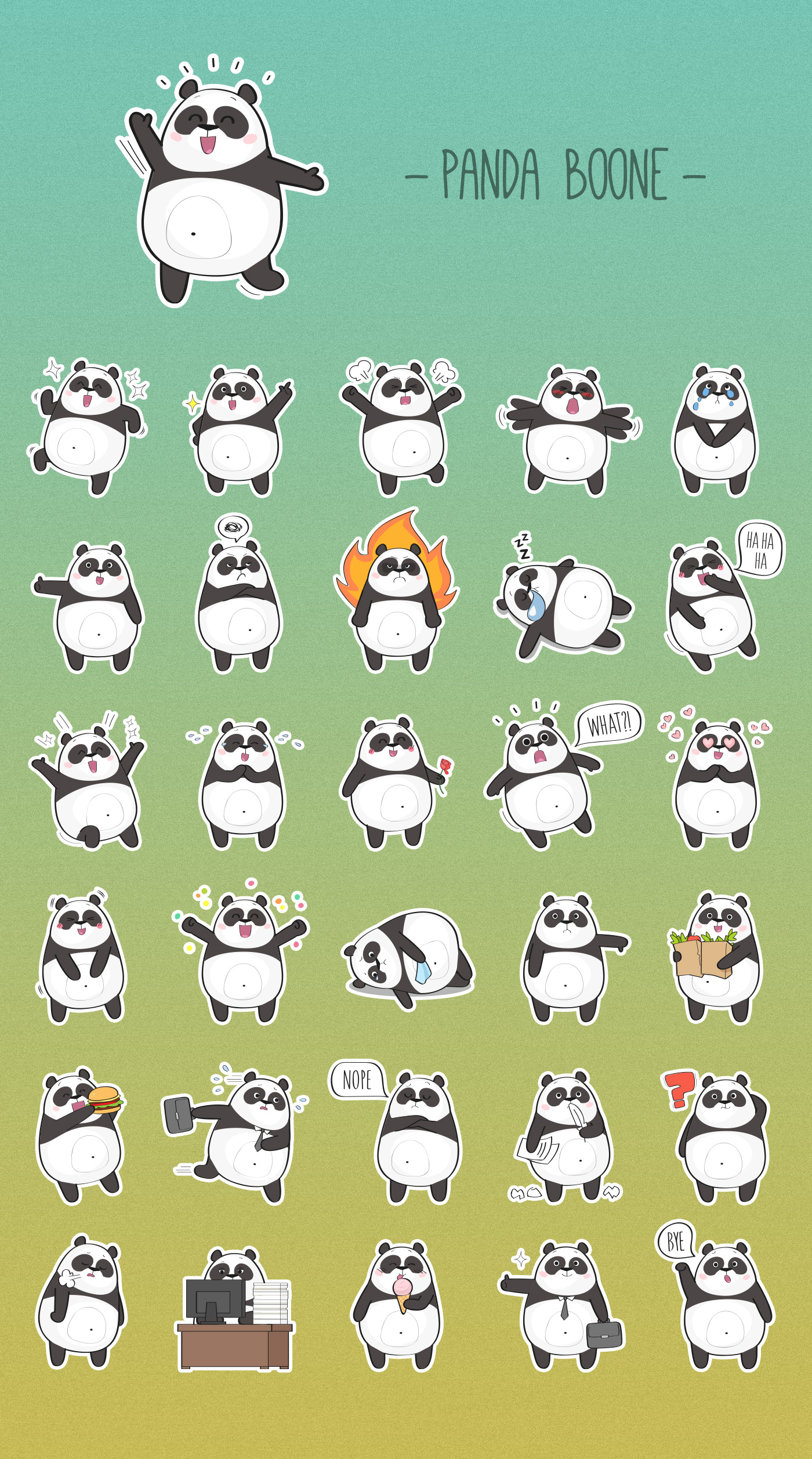 Character design & stickers — Изображение №9 — Иллюстрация, Графика на Dprofile