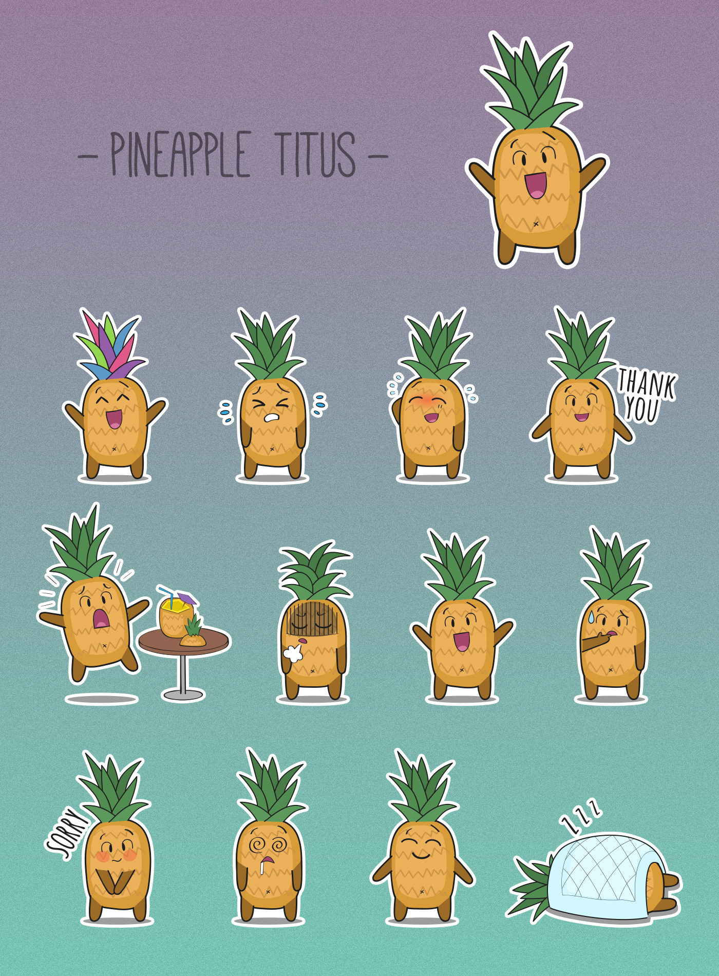 Character design & stickers — Изображение №8 — Иллюстрация, Графика на Dprofile