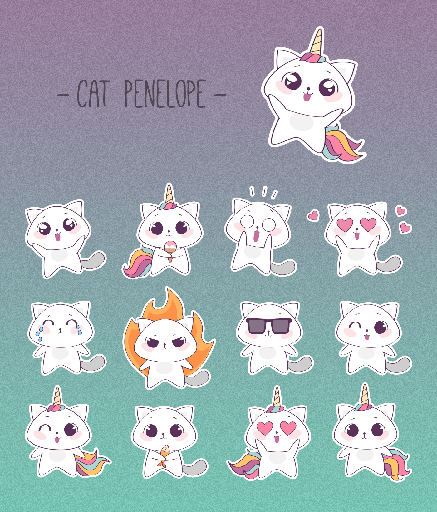 Character design & stickers — Изображение №4 — Иллюстрация, Графика на Dprofile