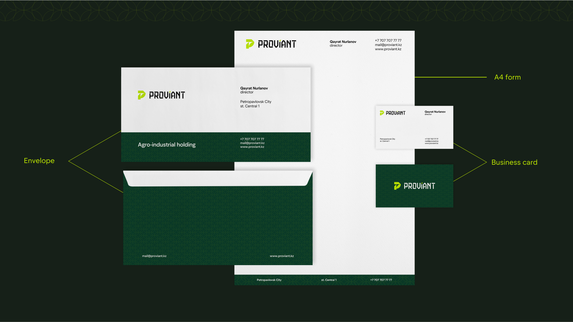 PROVIANT GROUP | брендинг и айдентика — Изображение №13 — Интерфейсы, Брендинг на Dprofile