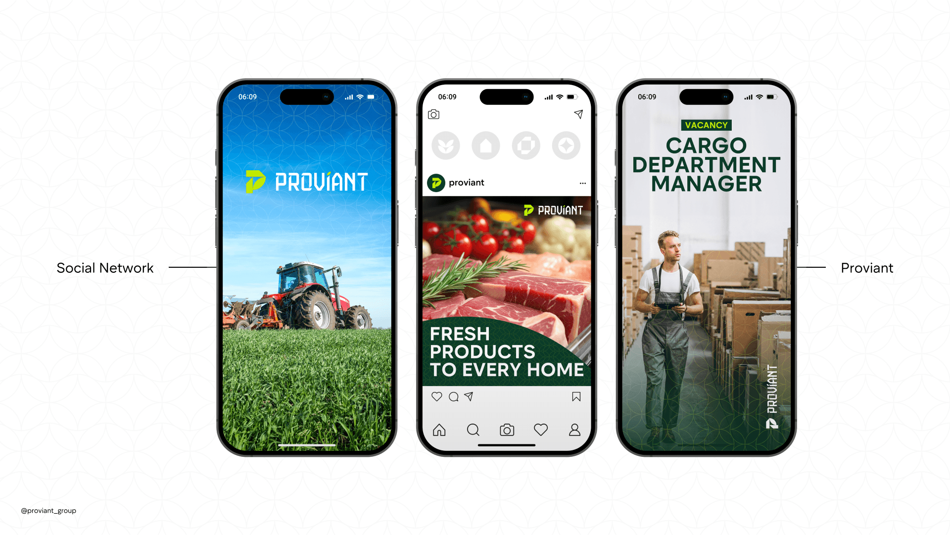 PROVIANT GROUP | брендинг и айдентика — Изображение №8 — Интерфейсы, Брендинг на Dprofile