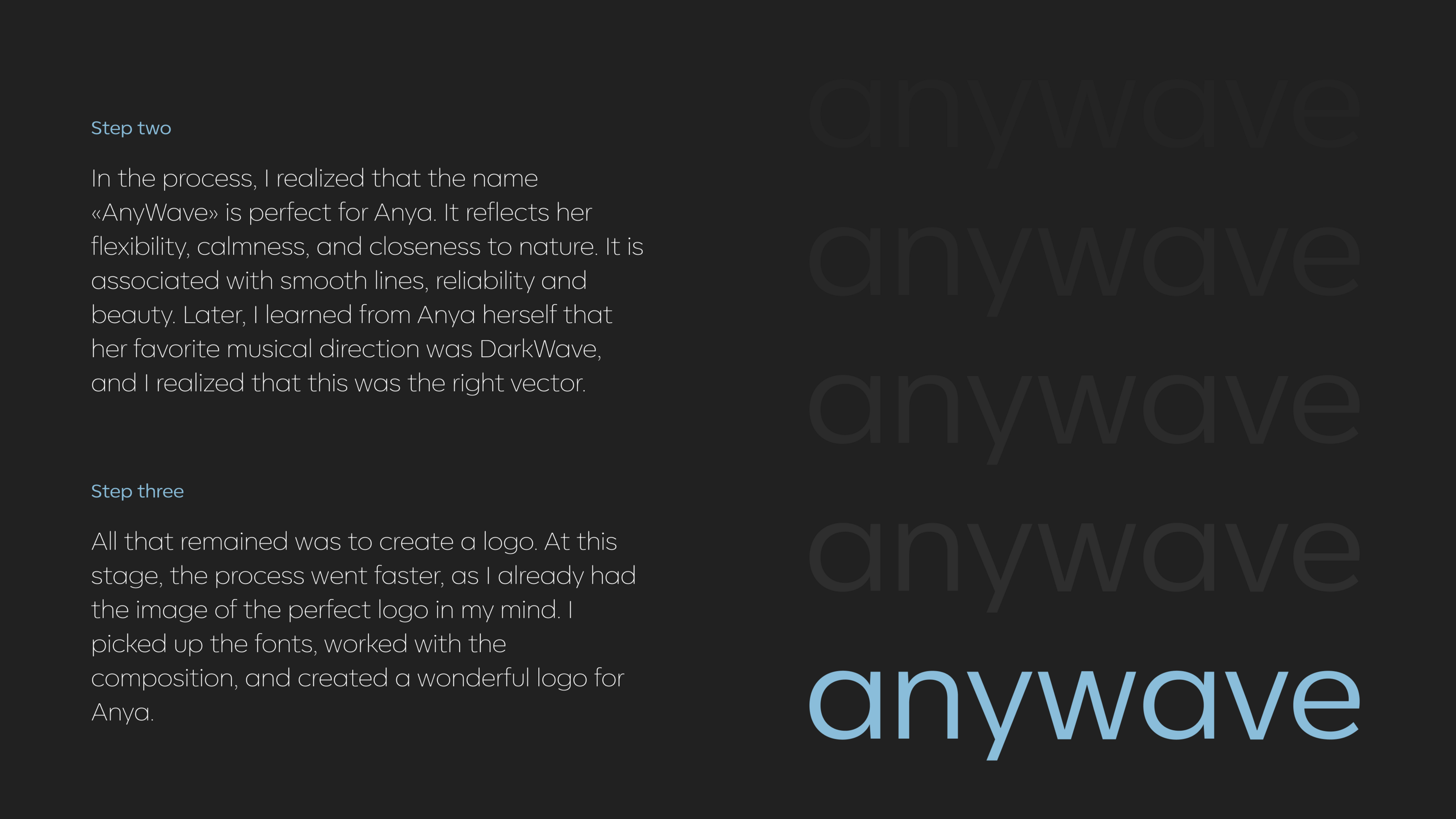 AnyWave / логотип и нейминг для архитектора — Изображение №7 — Брендинг, Графика на Dprofile