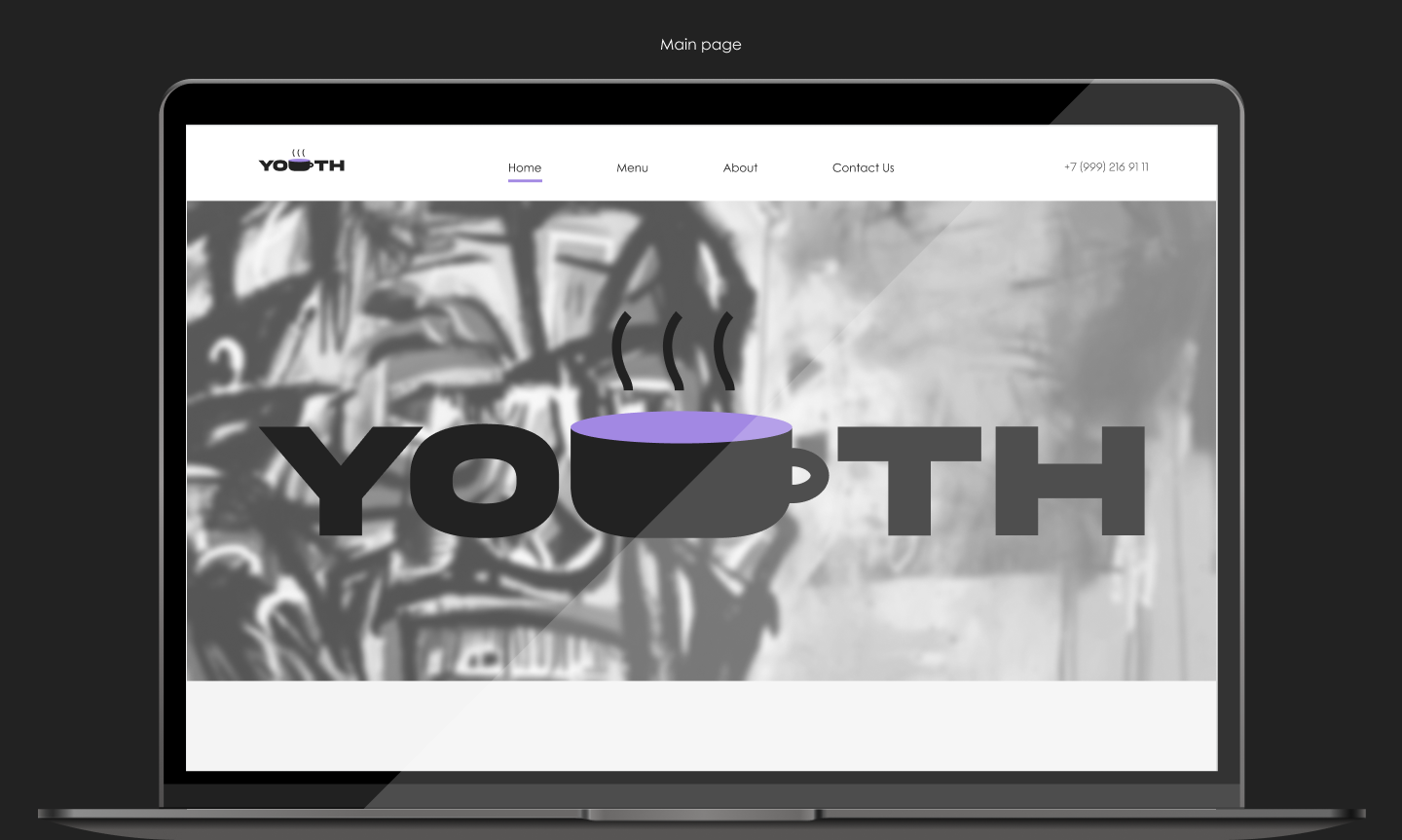 YOUTH / лендинг для кафе — Изображение №4 — Интерфейсы, Брендинг на Dprofile