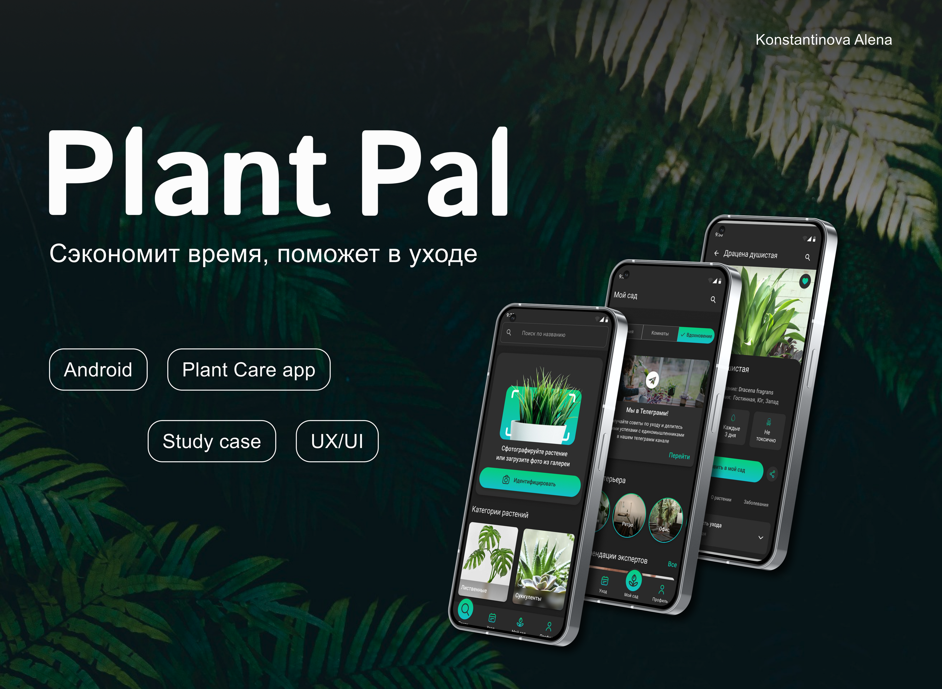 Plant Care Mobile app. Plant Pal | UX/UI — Изображение №1 — Интерфейсы на Dprofile