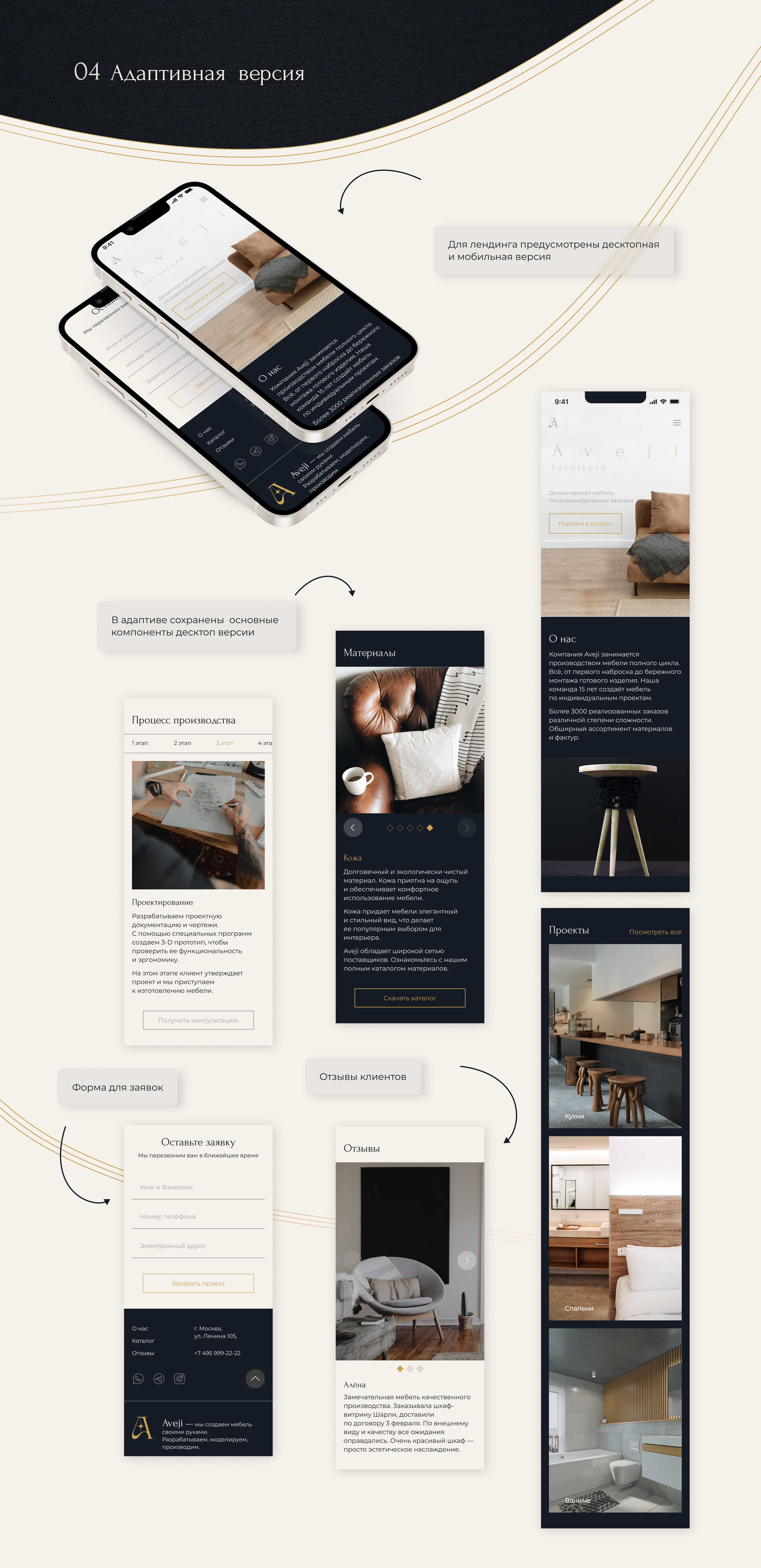 Landing E-commerce| Furniture | Aveji landing page — Изображение №6 — Интерфейсы на Dprofile