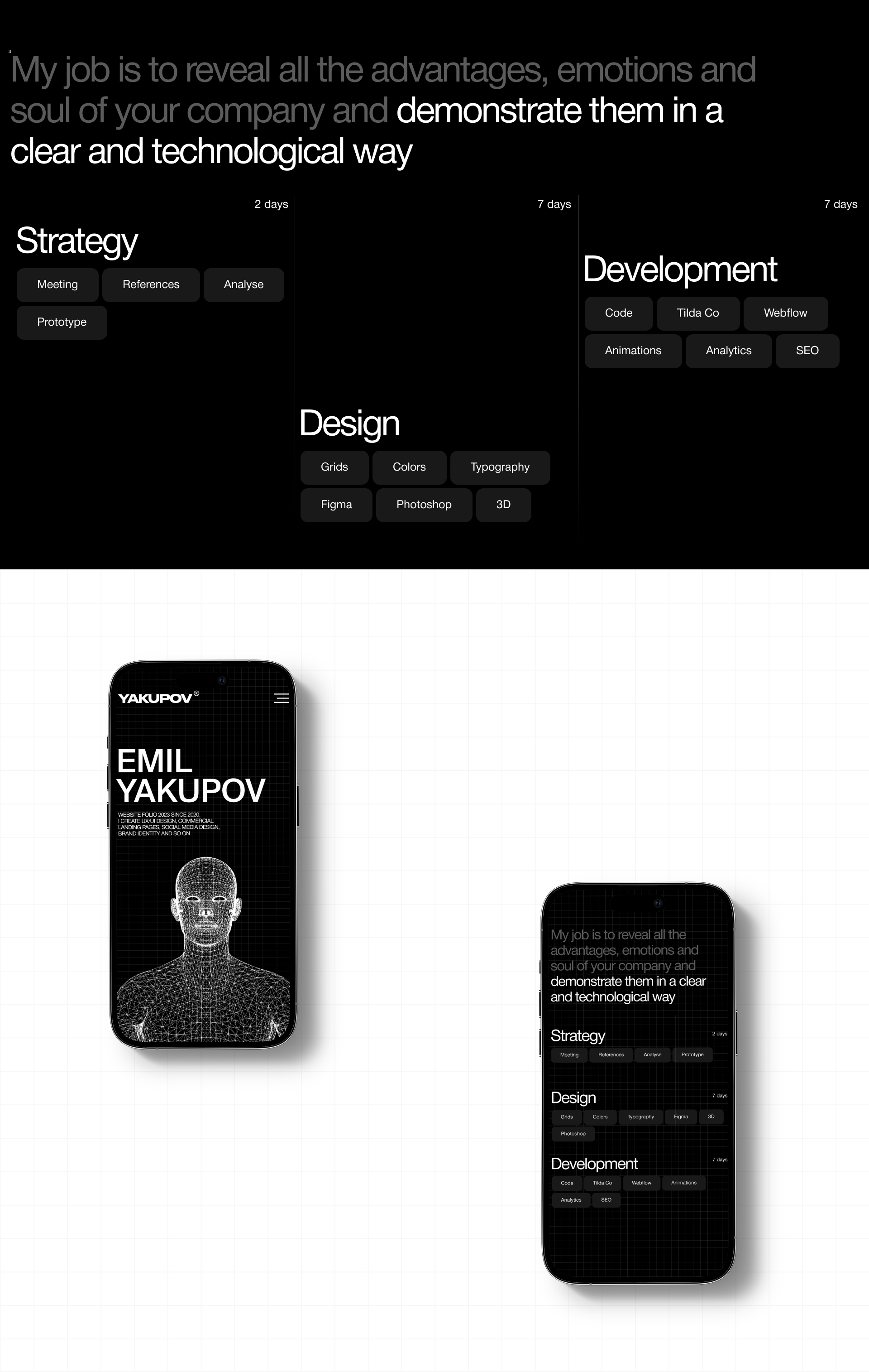 Emil Yakupov FOLIO 2023 — Изображение №3 — Интерфейсы, Графика на Dprofile