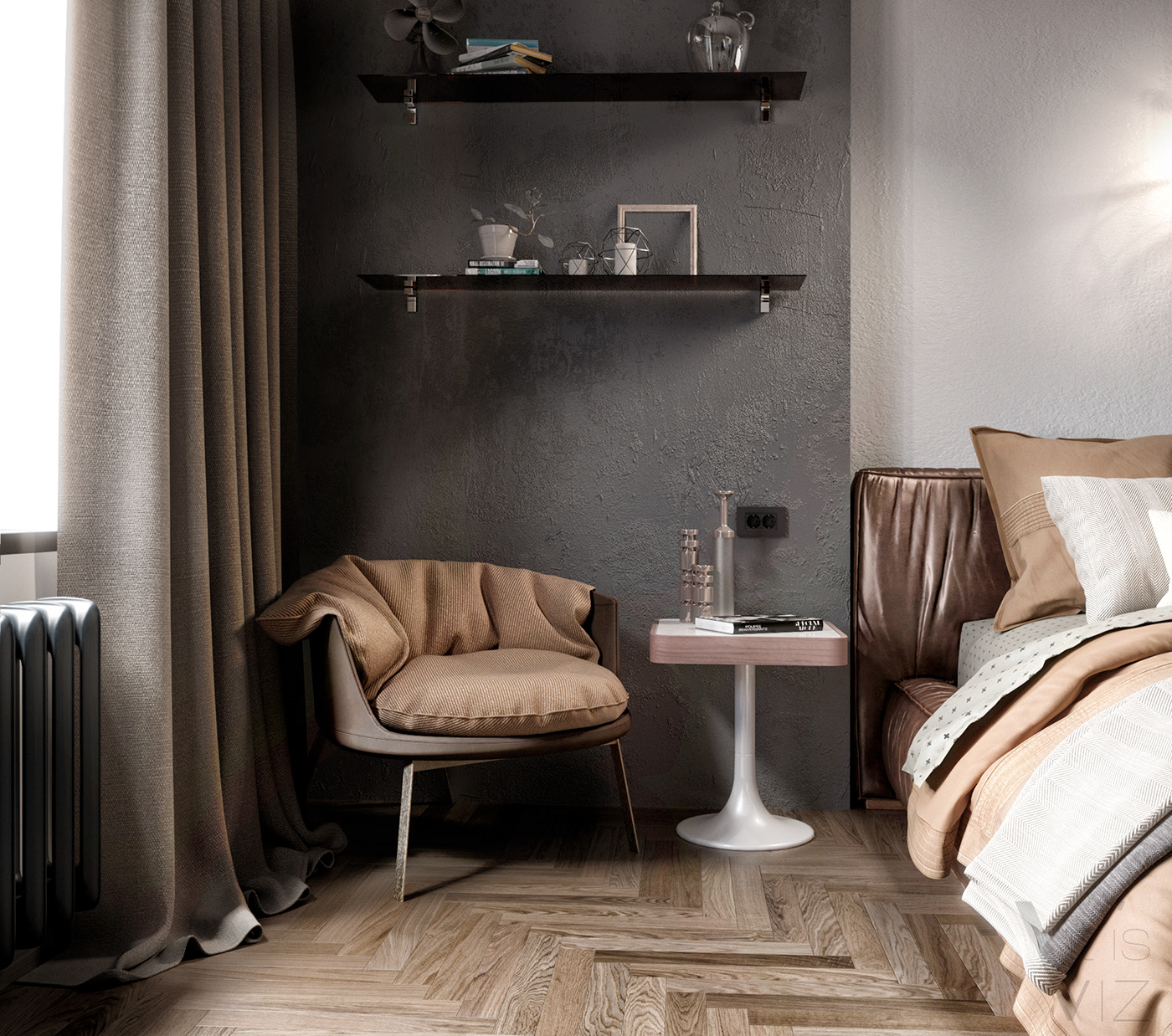 Bedroom 3d visualisation — Изображение №3 — 3D на Dprofile