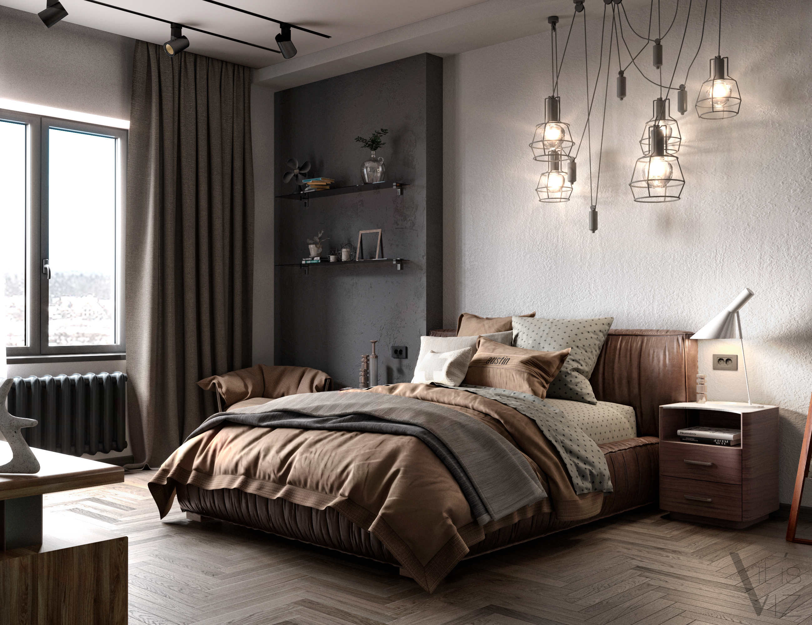 Bedroom 3d visualisation — Изображение №1 — 3D на Dprofile