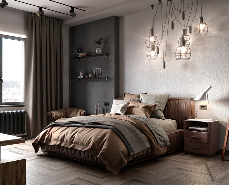 Bedroom 3d visualisation — 3D на Dprofile