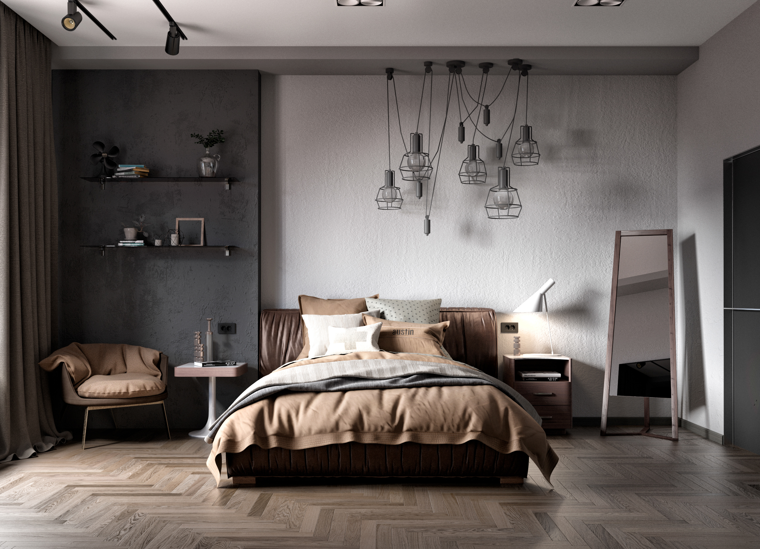 Bedroom 3d visualisation — Изображение №4 — 3D на Dprofile