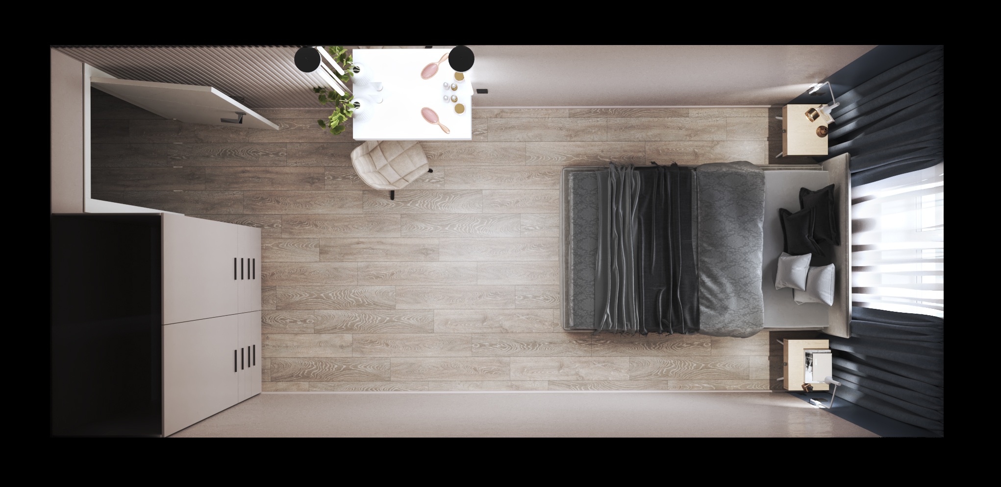 Bedroom 3d visualisation — Изображение №5 — 3D на Dprofile