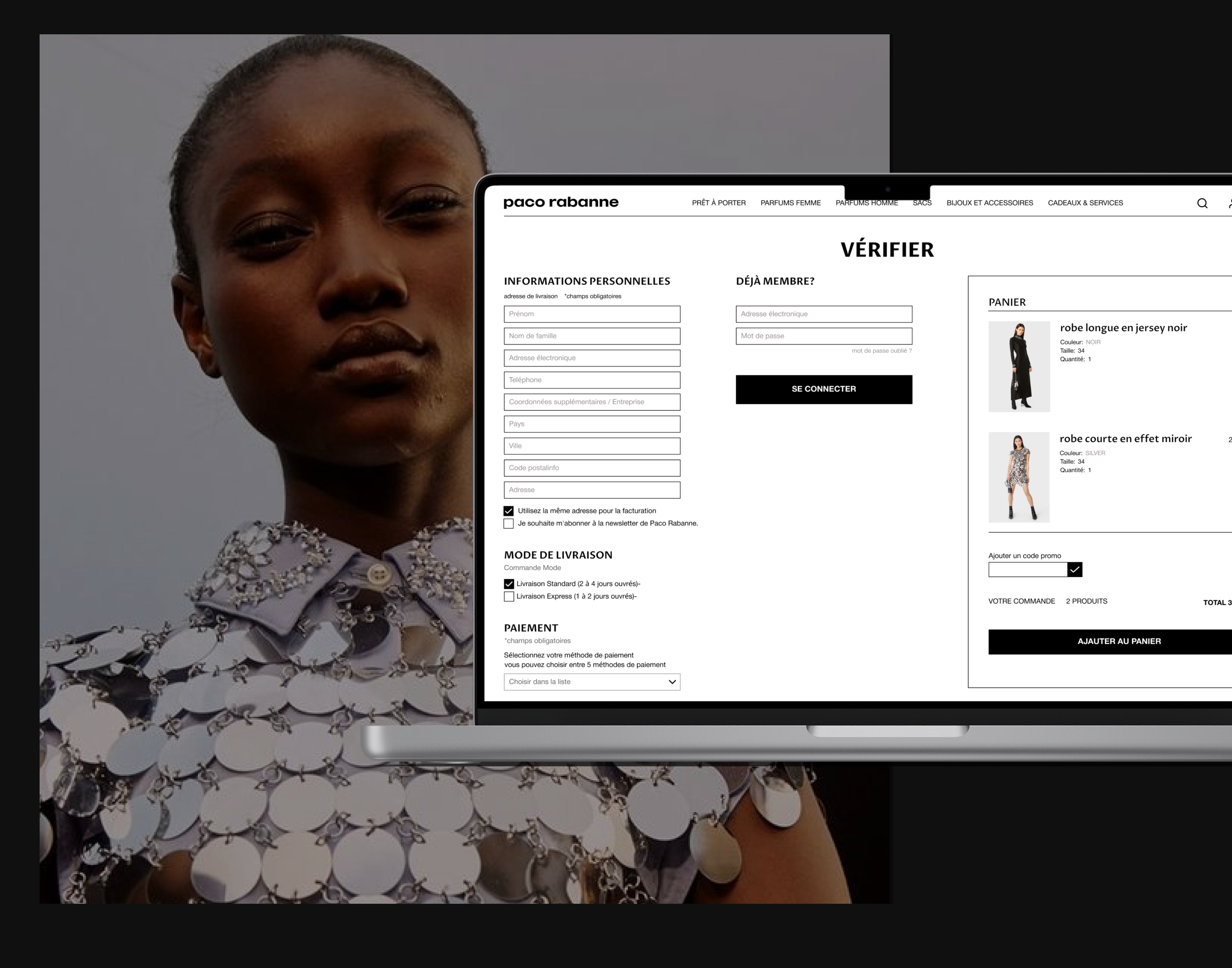 PACO RABANNE | E-commerce |Redesign | — Изображение №6 — Интерфейсы, Графика на Dprofile
