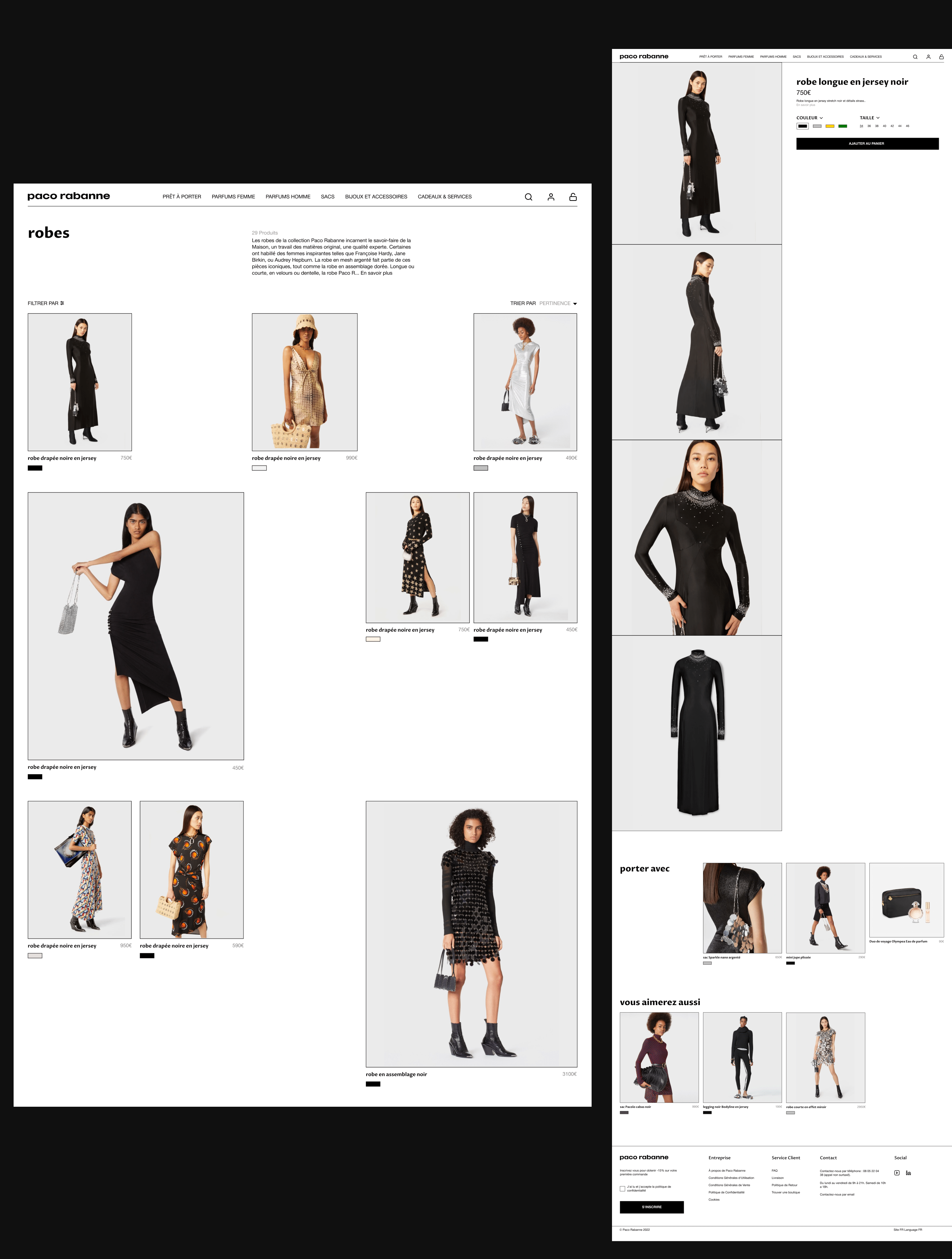 PACO RABANNE | E-commerce |Redesign | — Изображение №8 — Интерфейсы, Графика на Dprofile