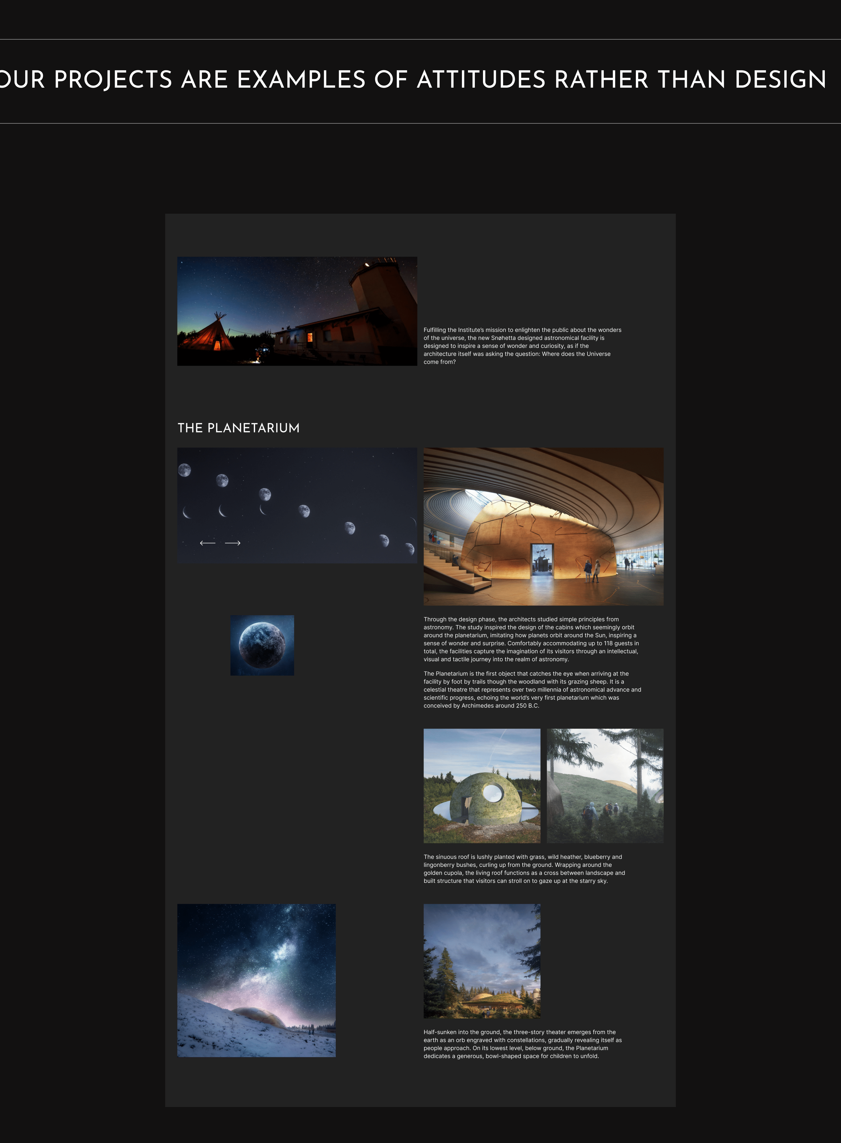 Snøhetta | Corporate website — Изображение №13 — Интерфейсы, Брендинг, Графика на Dprofile