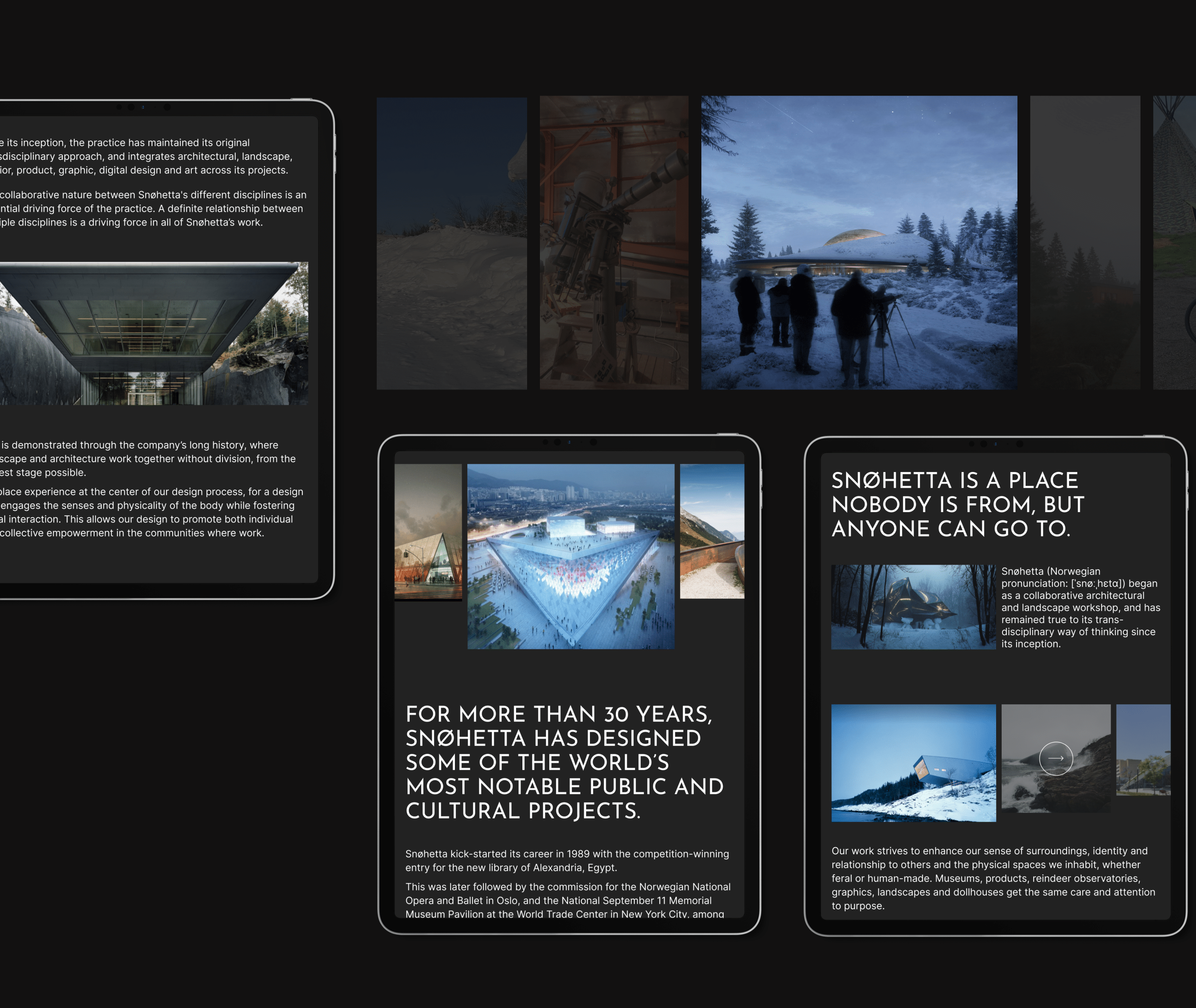 Snøhetta | Corporate website — Изображение №14 — Интерфейсы, Брендинг, Графика на Dprofile
