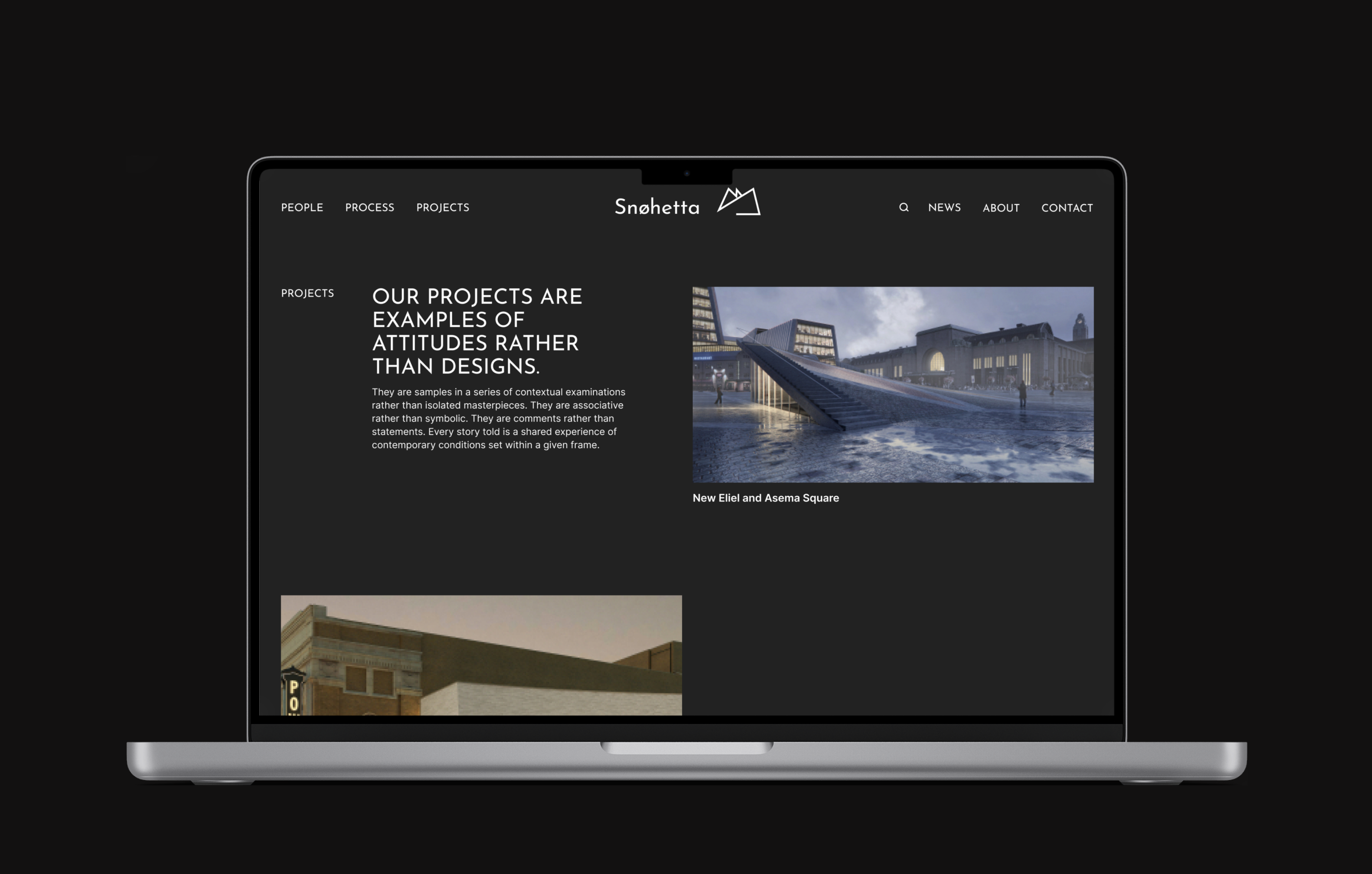 Snøhetta | Corporate website — Изображение №10 — Интерфейсы, Брендинг, Графика на Dprofile