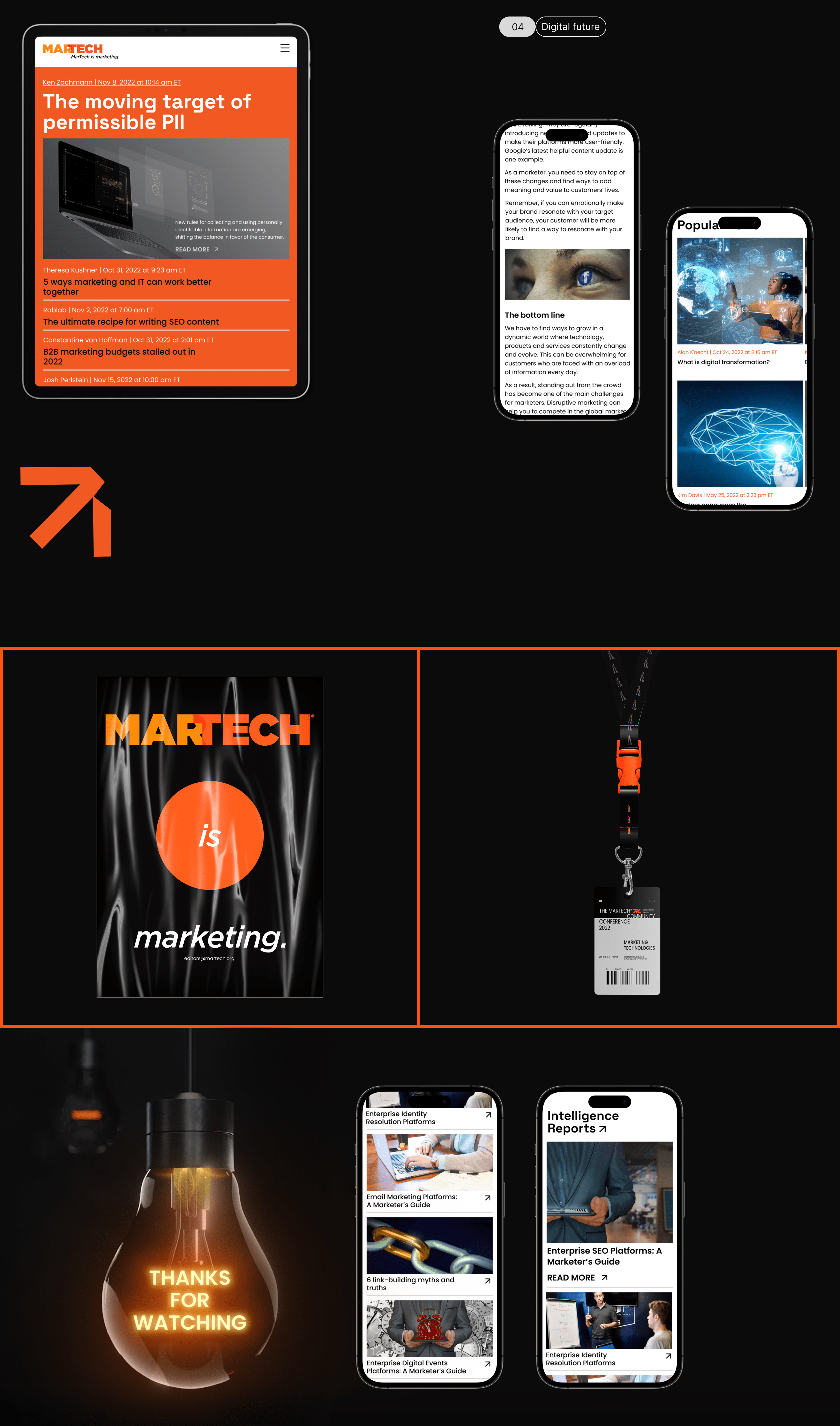MARTECH | News site — Изображение №10 — Интерфейсы, Графика, Анимация на Dprofile